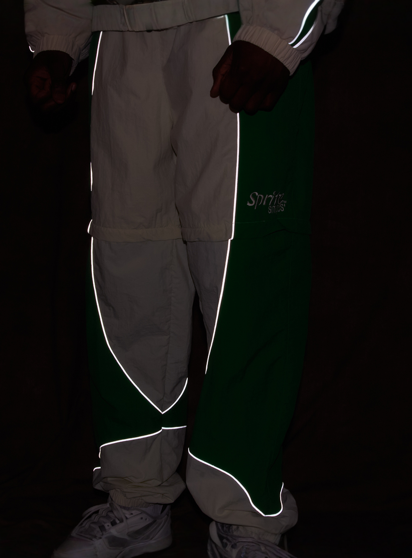 Sprite x SNIPES, Zip Off Colorblock Track Pants, green, Image 9 of 9