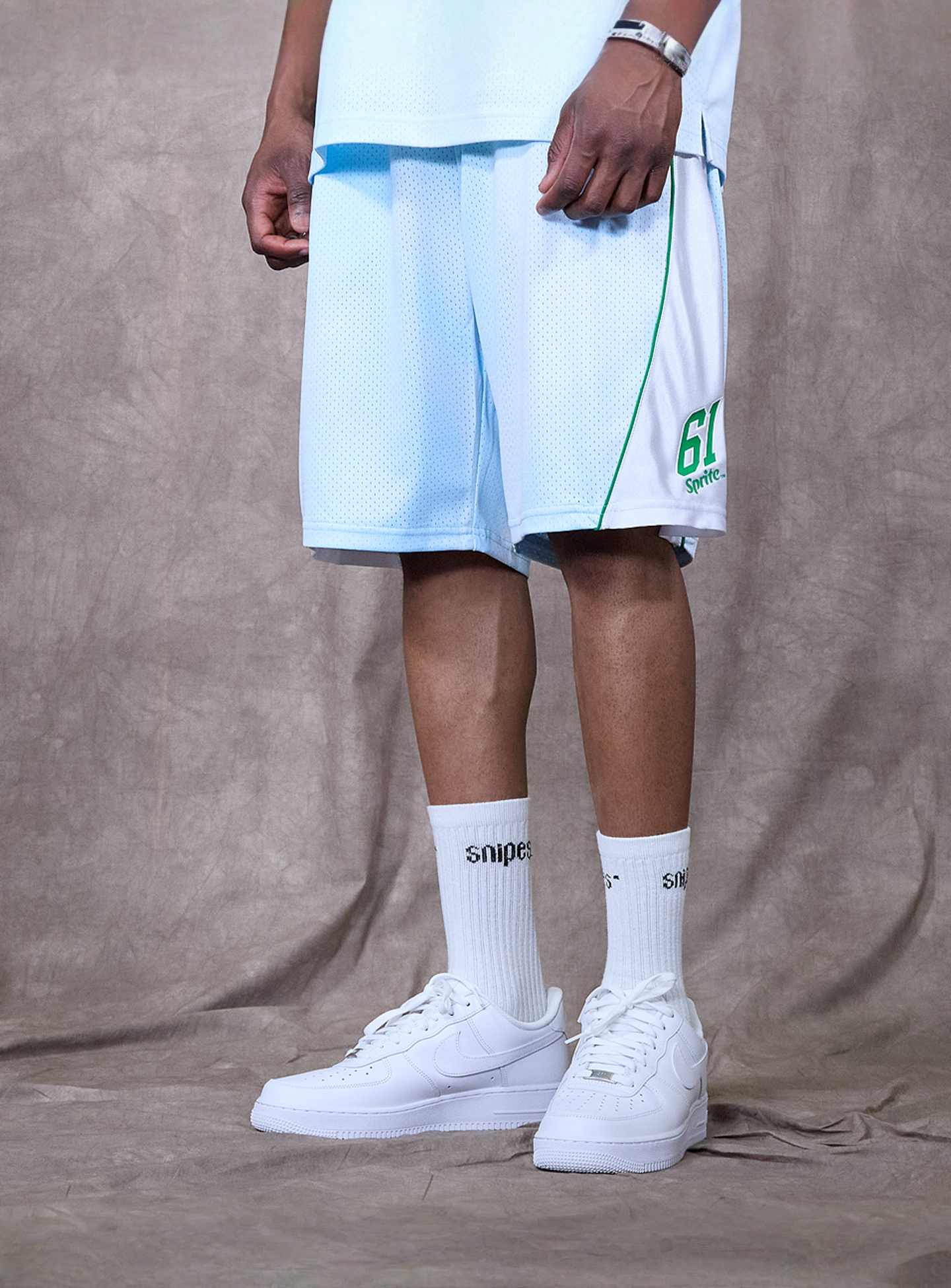 Sprite x SNIPES, Flame Mesh Shorts, blue, Image 1 of 7
