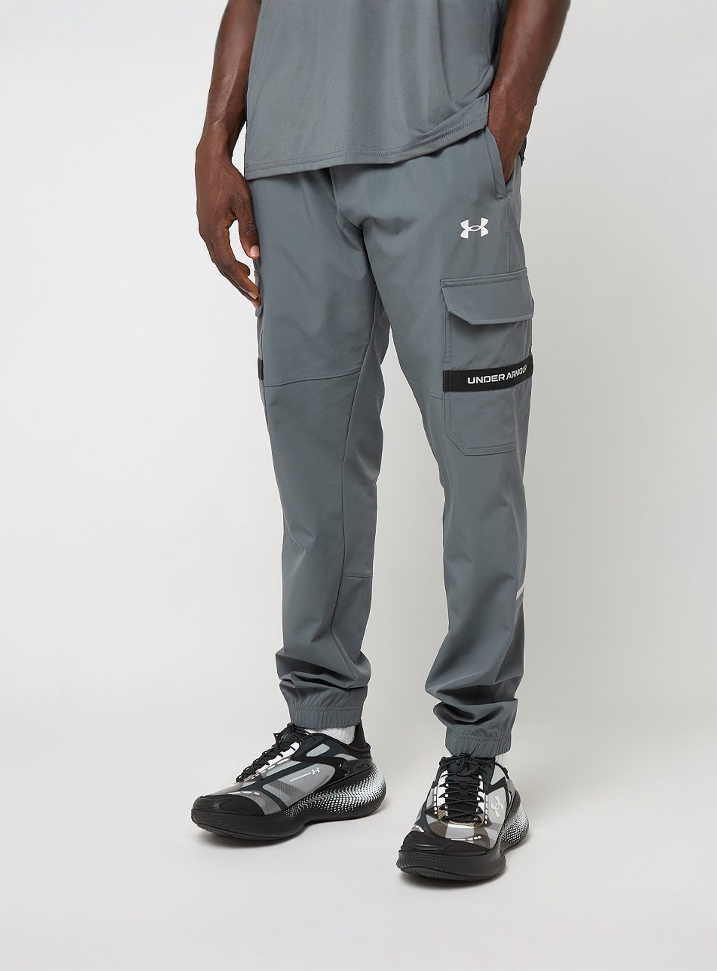 Under Armour, Tech Utility Woven Pants, grey, Image 1 of 6