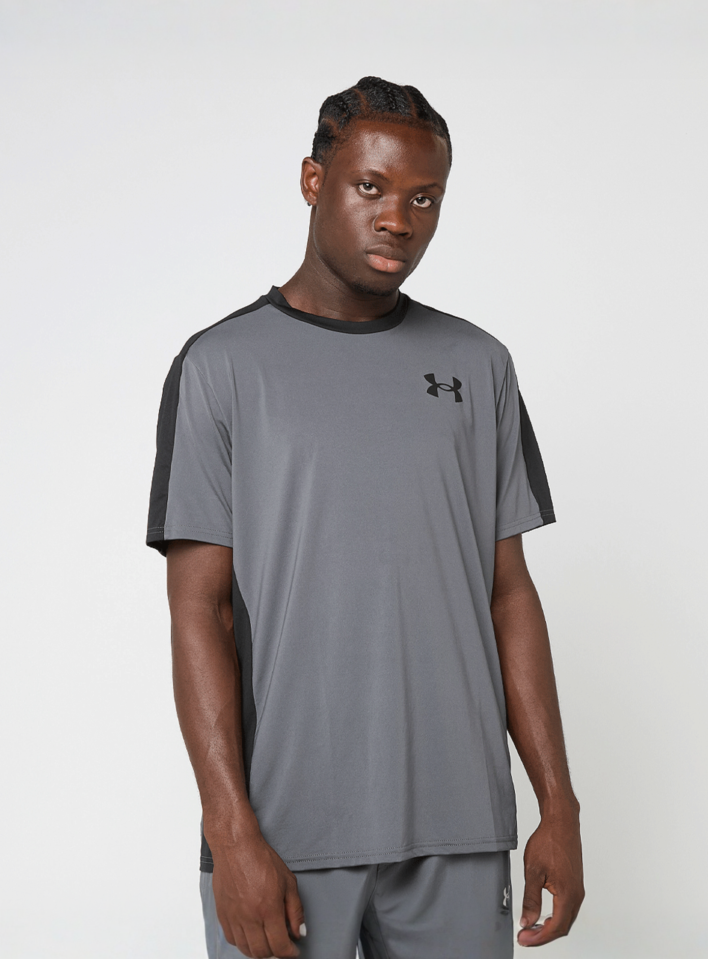 Under Armour, HG Wordmark Shortsleeve, grey, Image 1 of 5