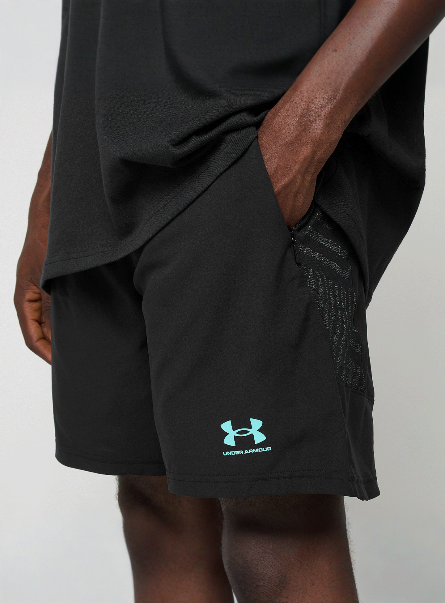 Under Armour, UA X MANSORY Challenger Shorts, black, Image 3 of 5