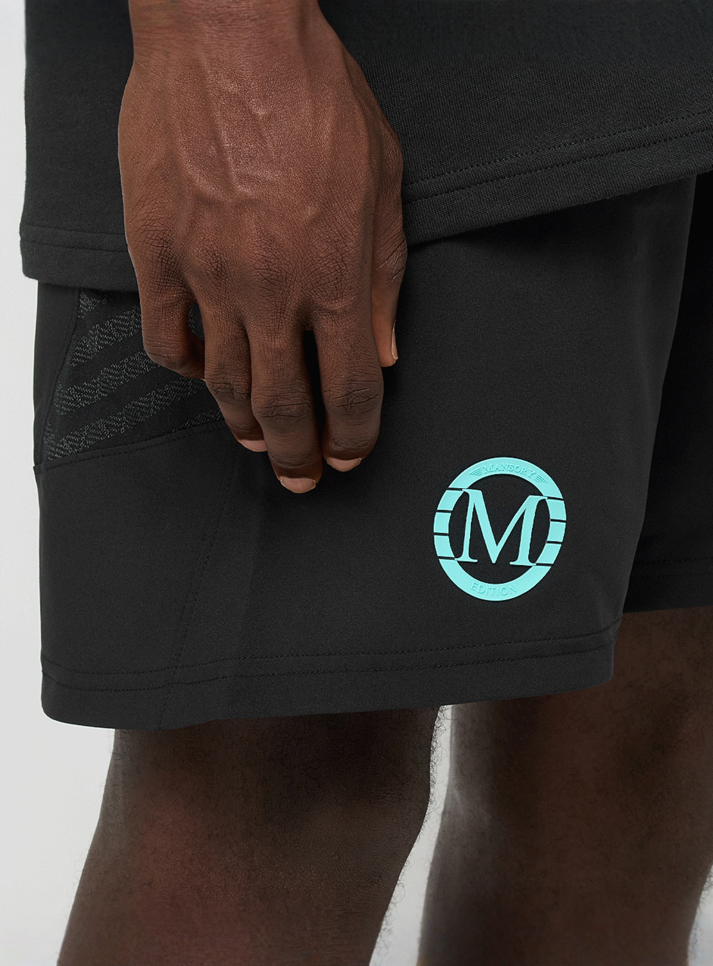 Under Armour, UA X MANSORY Challenger Shorts, black, Image 4 of 5