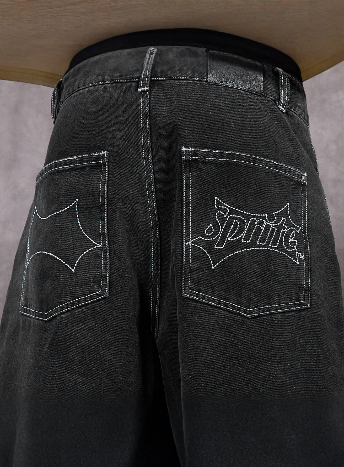 Sprite x SNIPES, Spark Denim Shorts, grey, Image 4 of 6