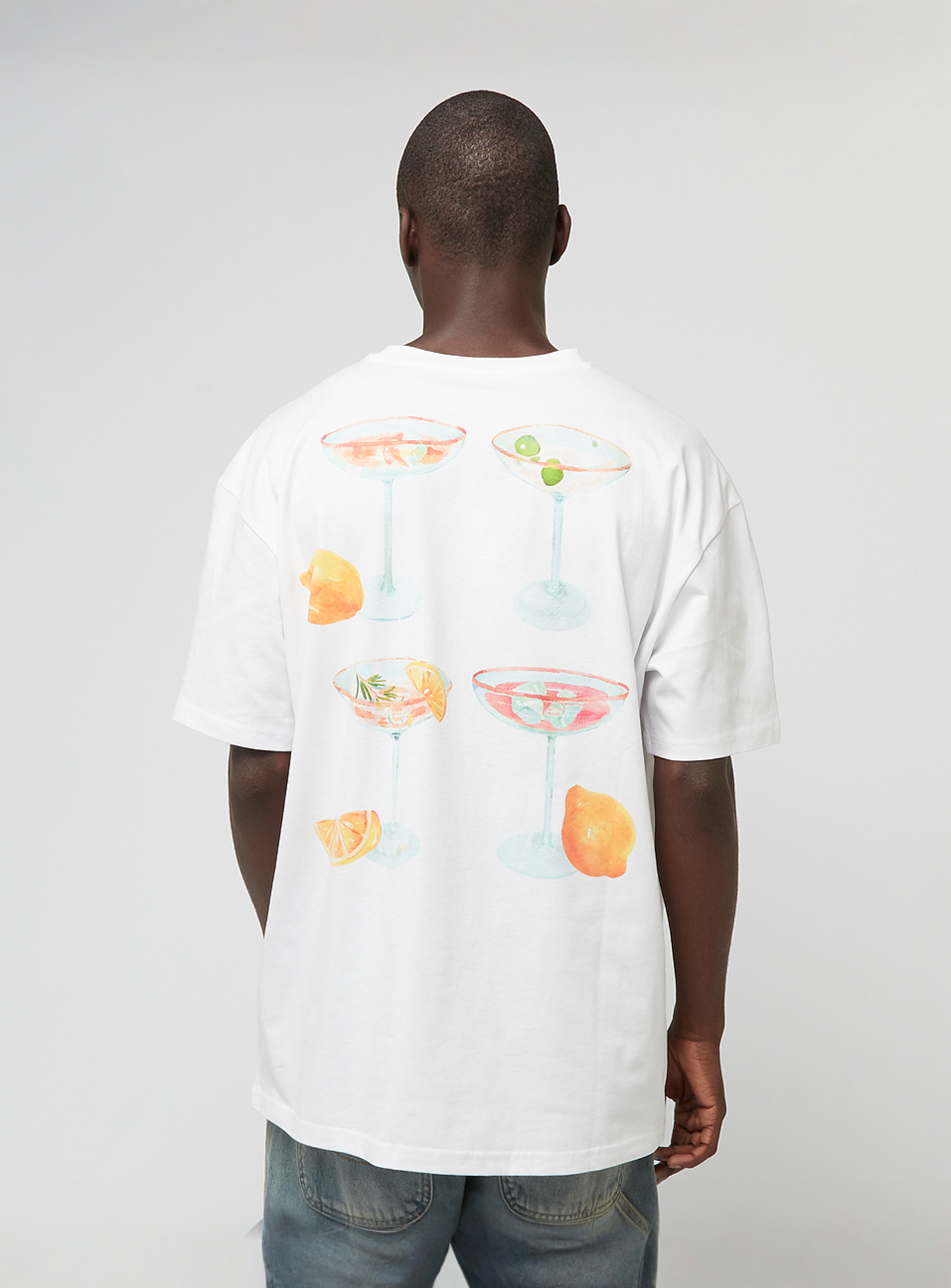 Mister Tee, Choose Your Drink Oversize Tee, white, Image 1 of 5