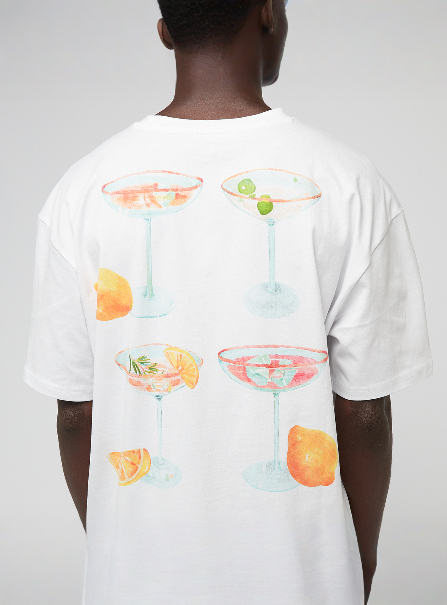 Mister Tee, Choose Your Drink Oversize Tee, white, Image 4 of 5