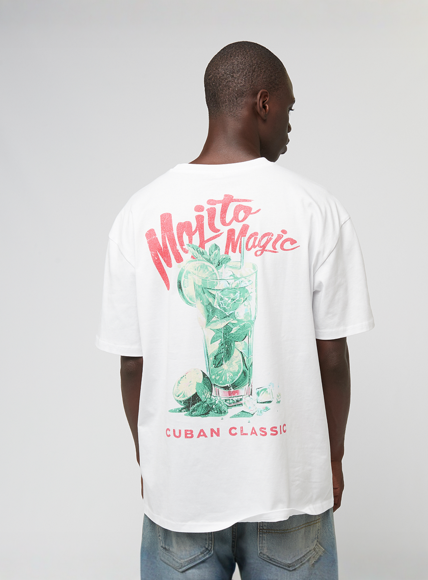 Mister Tee, Cuban Classic Oversize Tee, white, Image 1 of 4
