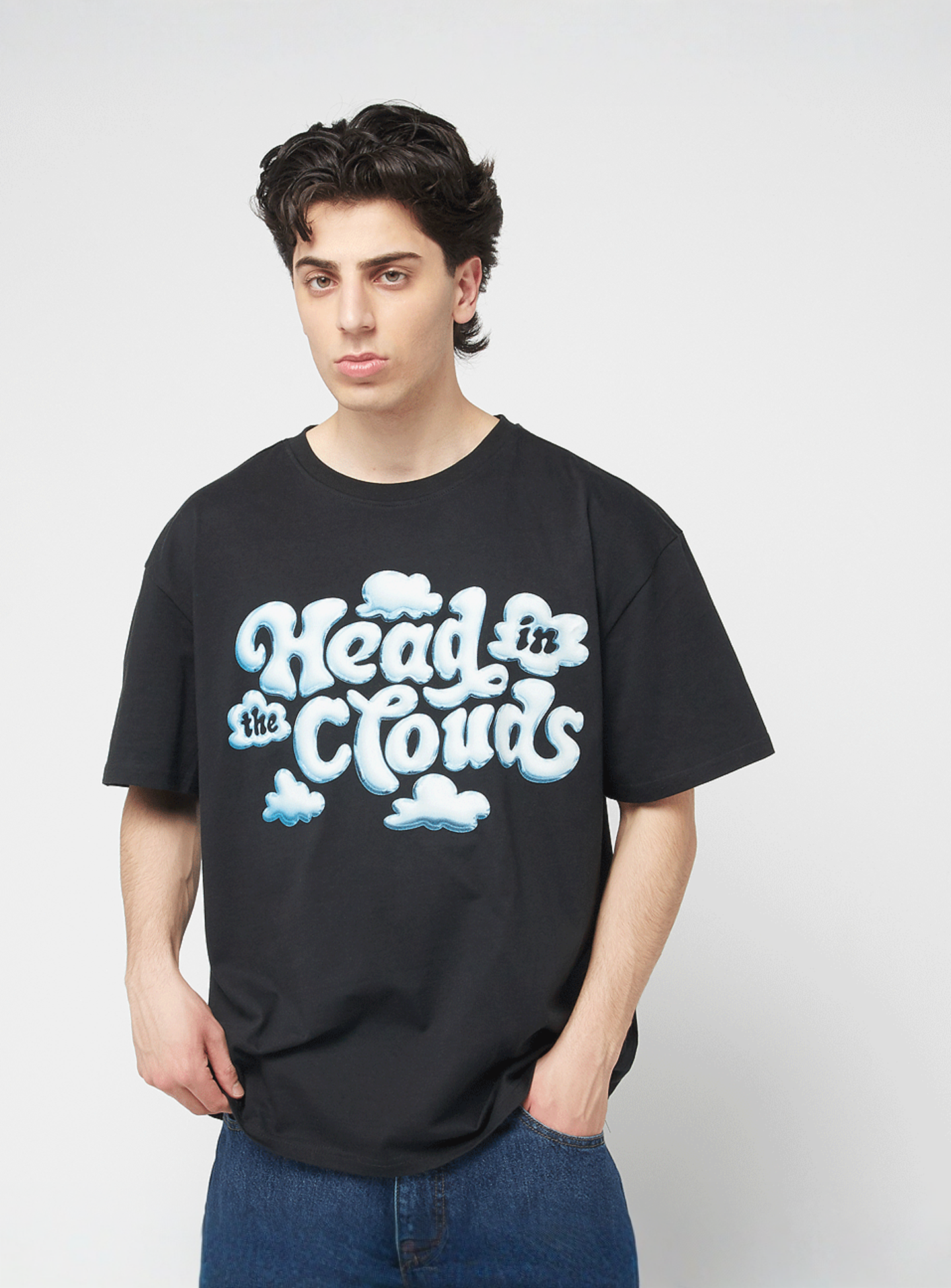 Mister Tee, Head In The Clouds Oversize Tee, black, Image 1 of 4