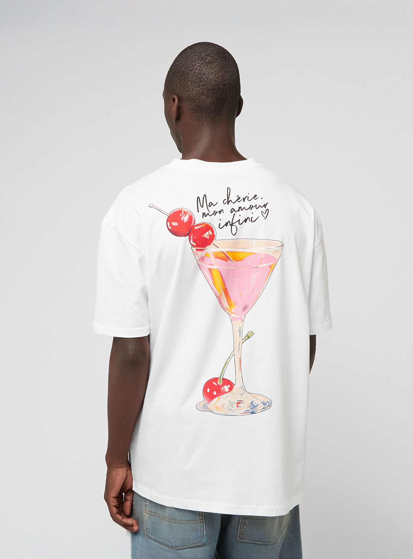 Mister Tee, Mon Amore Infini Oversize Tee, white, Image 1 of 4