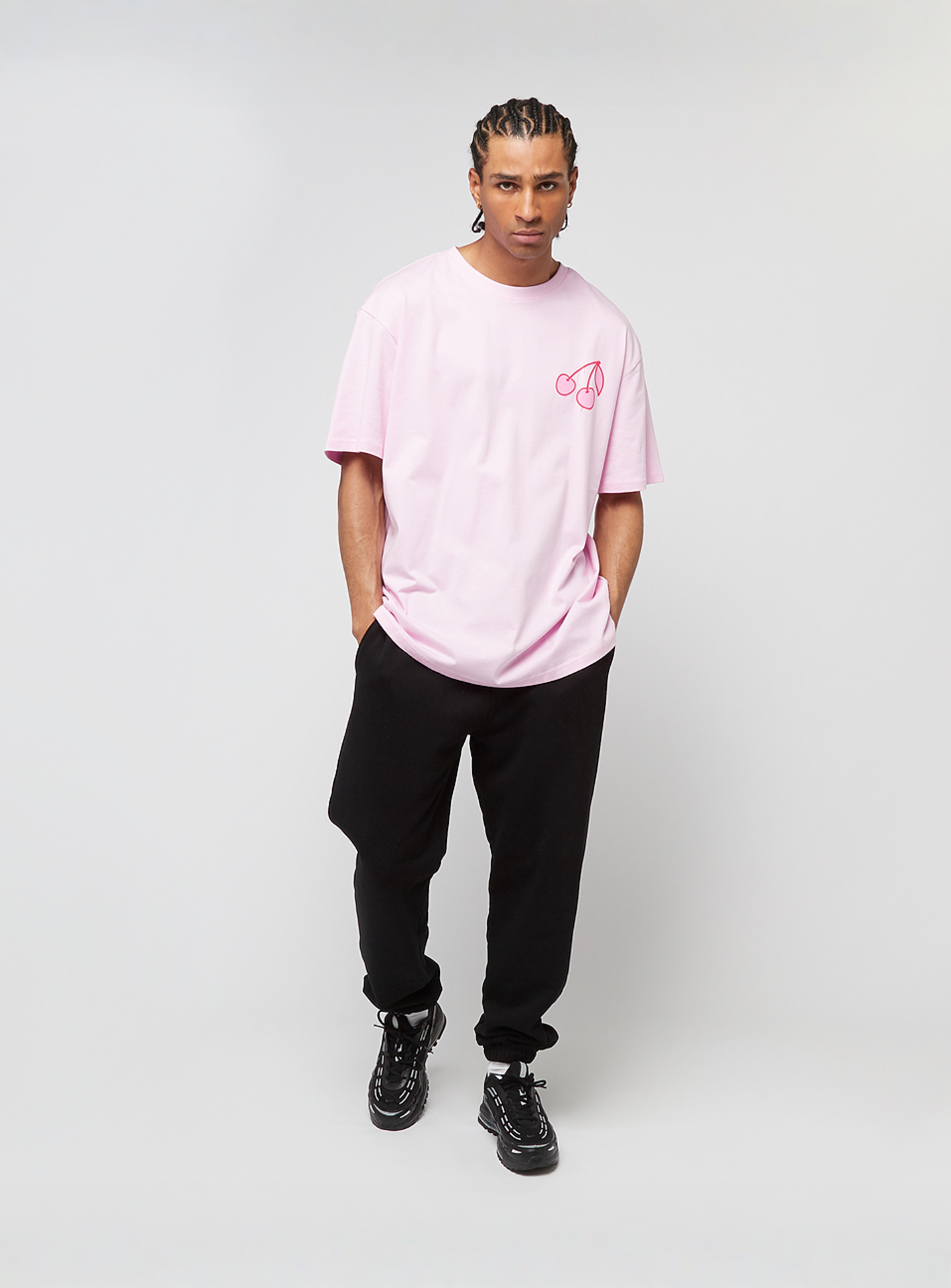 Mister Tee, Pink Cherries Oversize Tee, light pink, Image 5 of 5