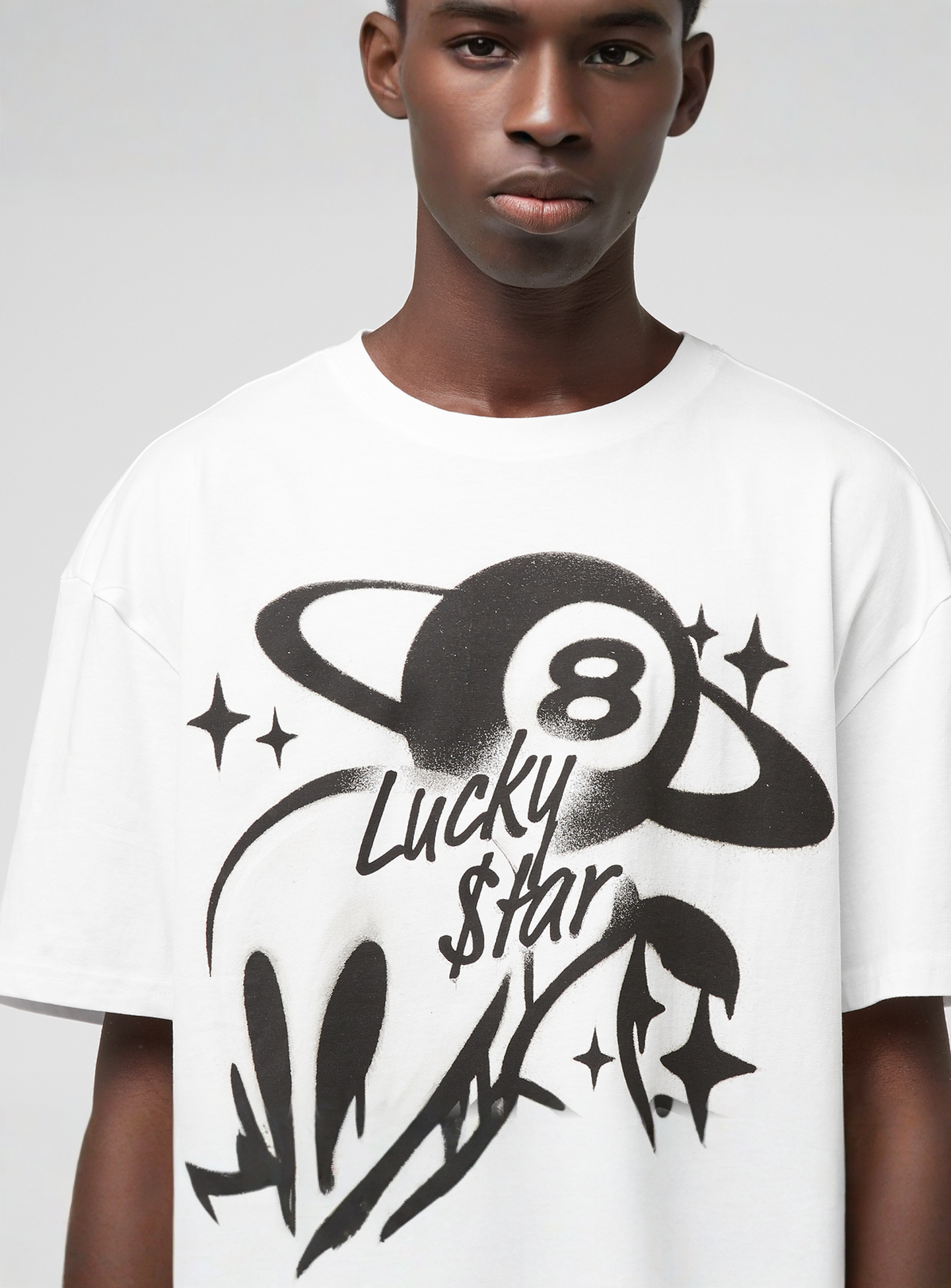 Mister Tee, Planet Alien Oversize Tee, white, Image 3 of 4