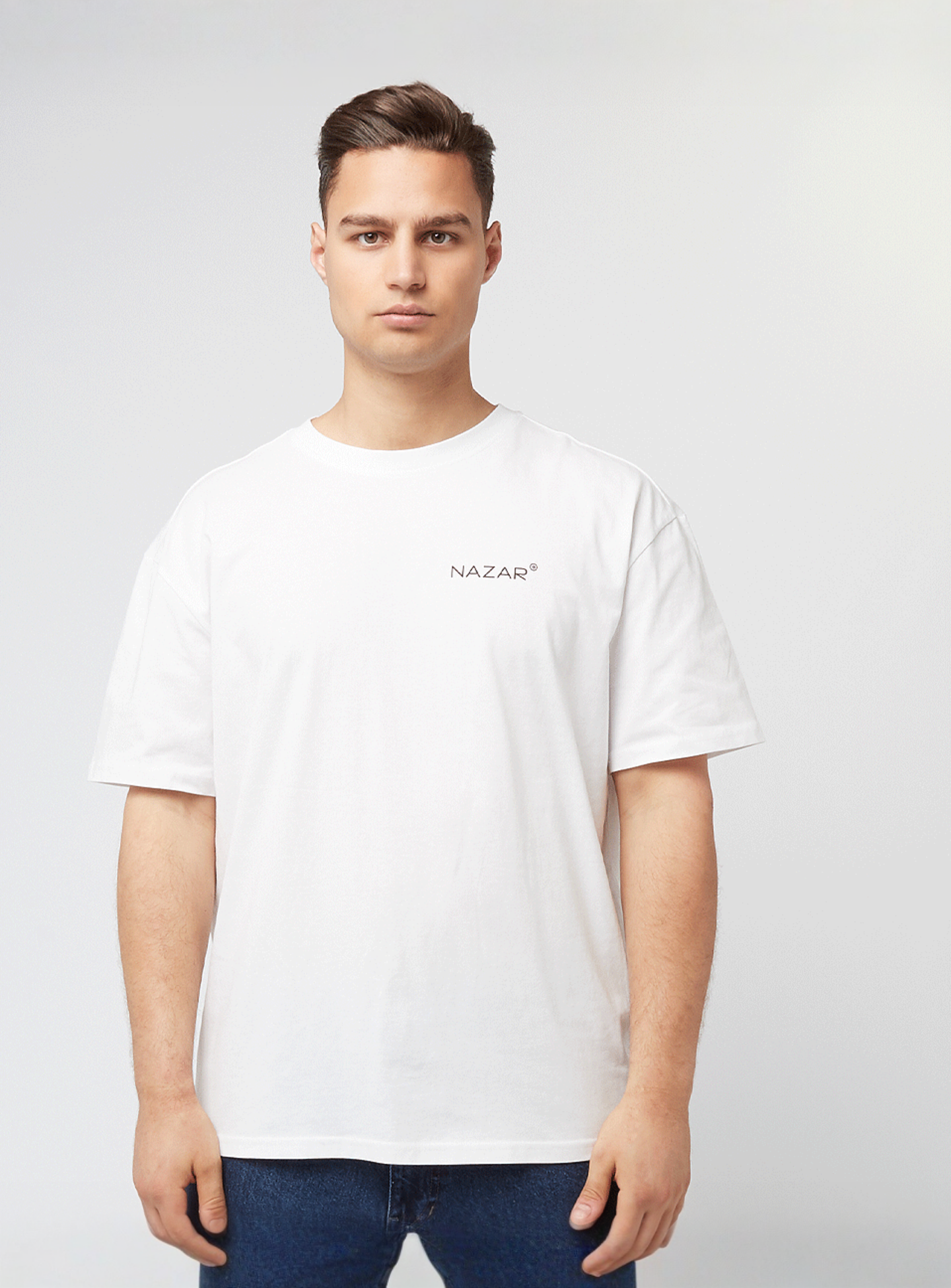 Mister Tee, Protect Yourself Oversize Tee, white, Image 2 of 5