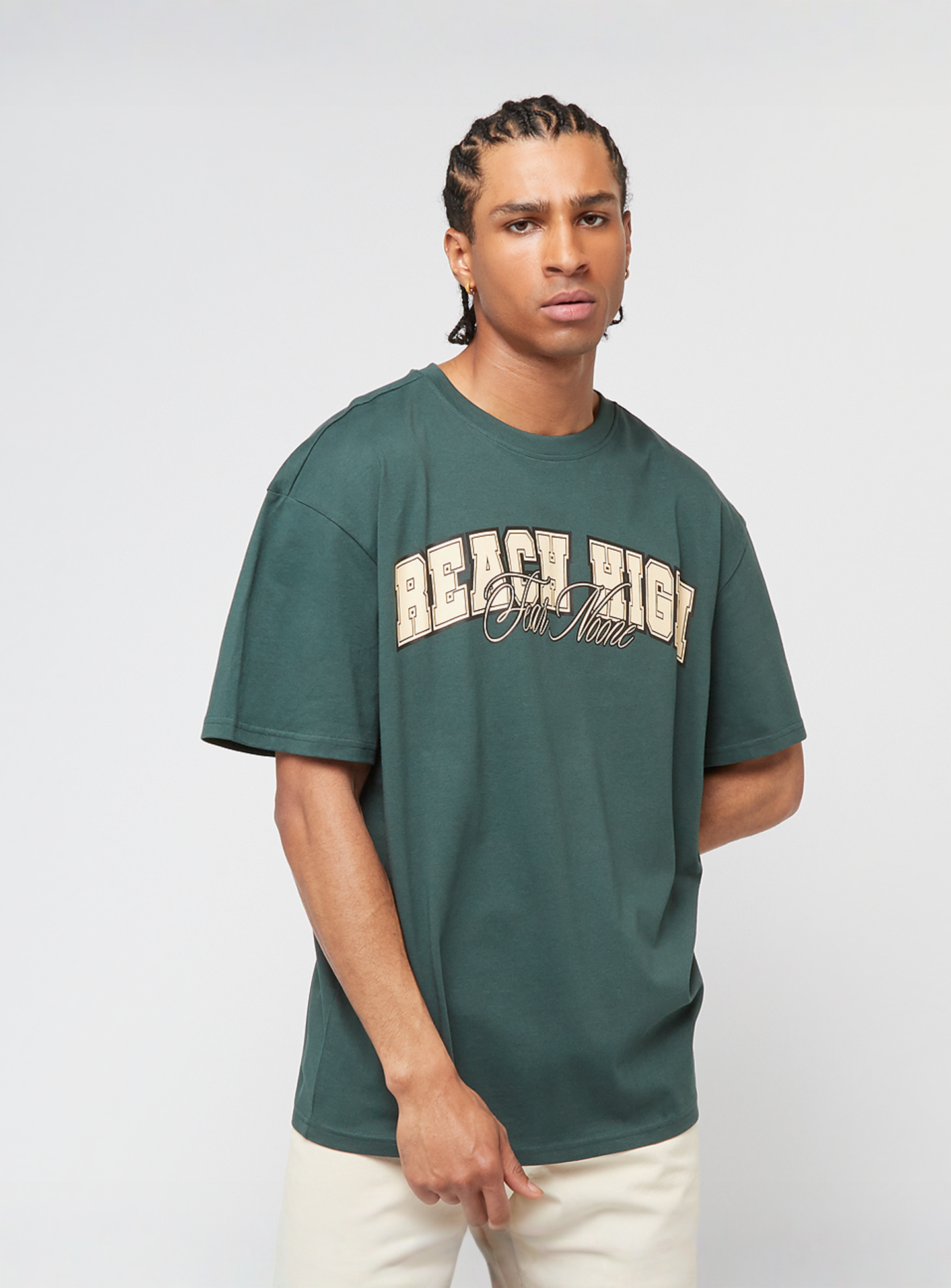 Mister Tee, Reach High Fear None Oversize Tee, green, Image 1 of 4