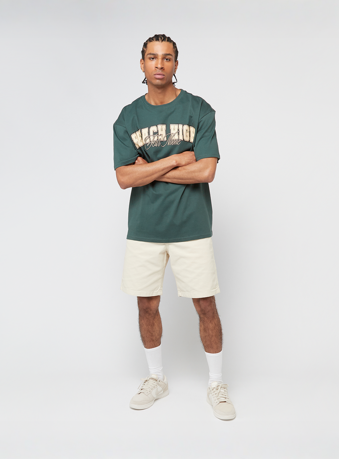 Mister Tee, Reach High Fear None Oversize Tee, green, Image 4 of 4
