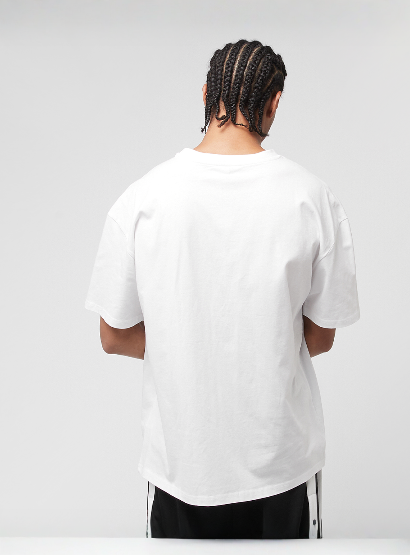 Mister Tee, Stay Calm In Chaos Oversize Tee, white, Image 2 of 4