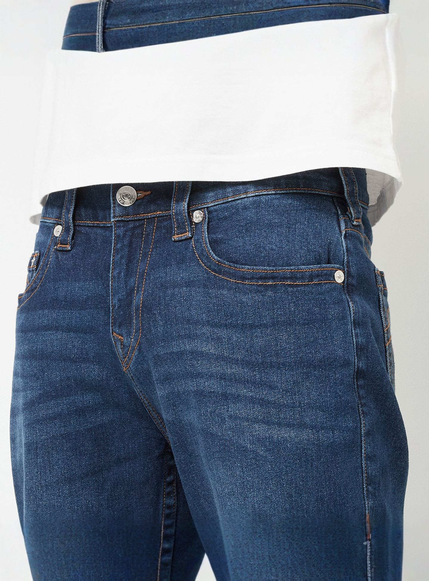 True Religion, Rocco Flap SN 32 Inseam 2SB, blue, Image 3 of 5