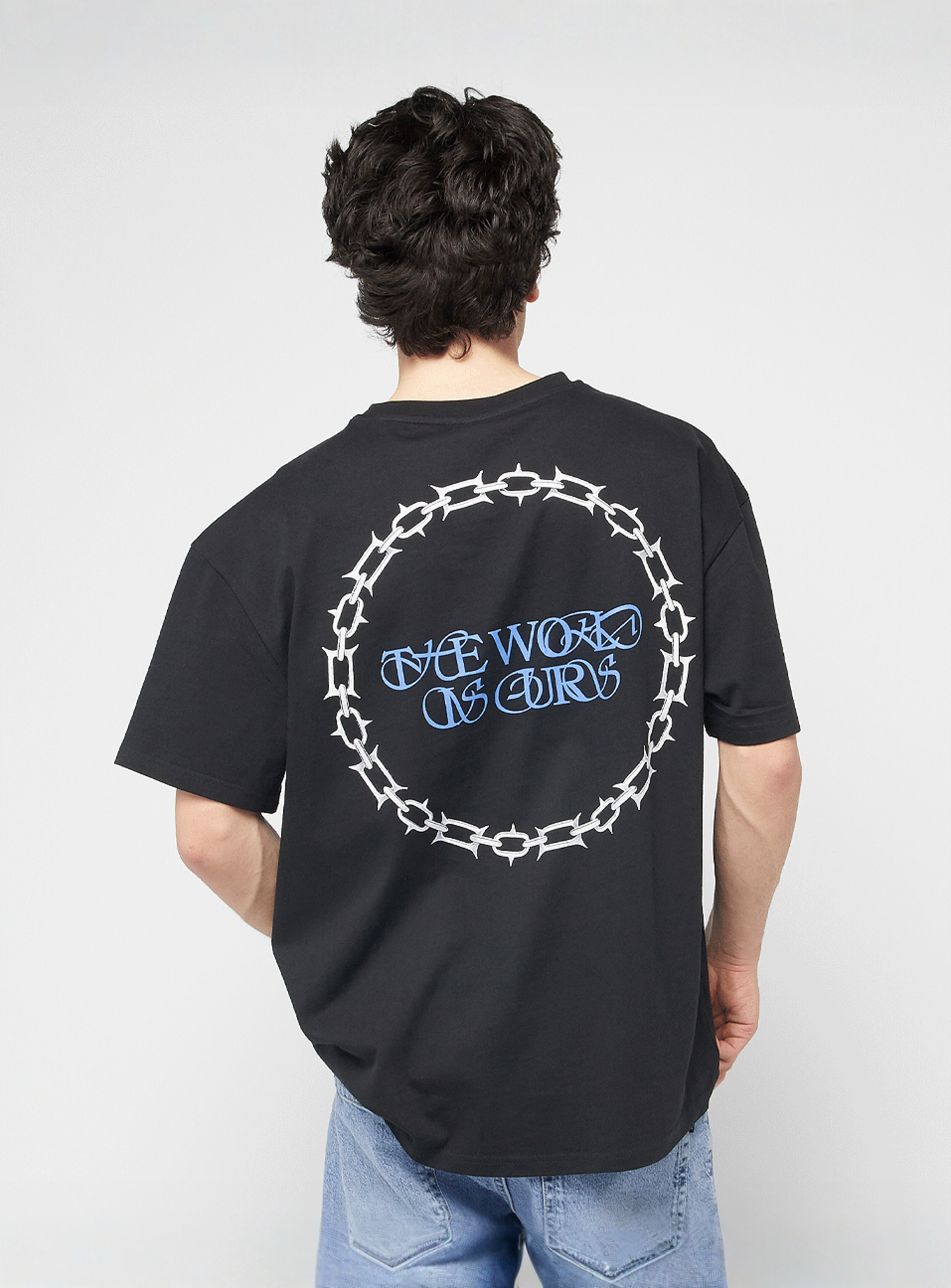 Mister Tee, The World Is Ours Oversize Tee, black, Image 1 of 5