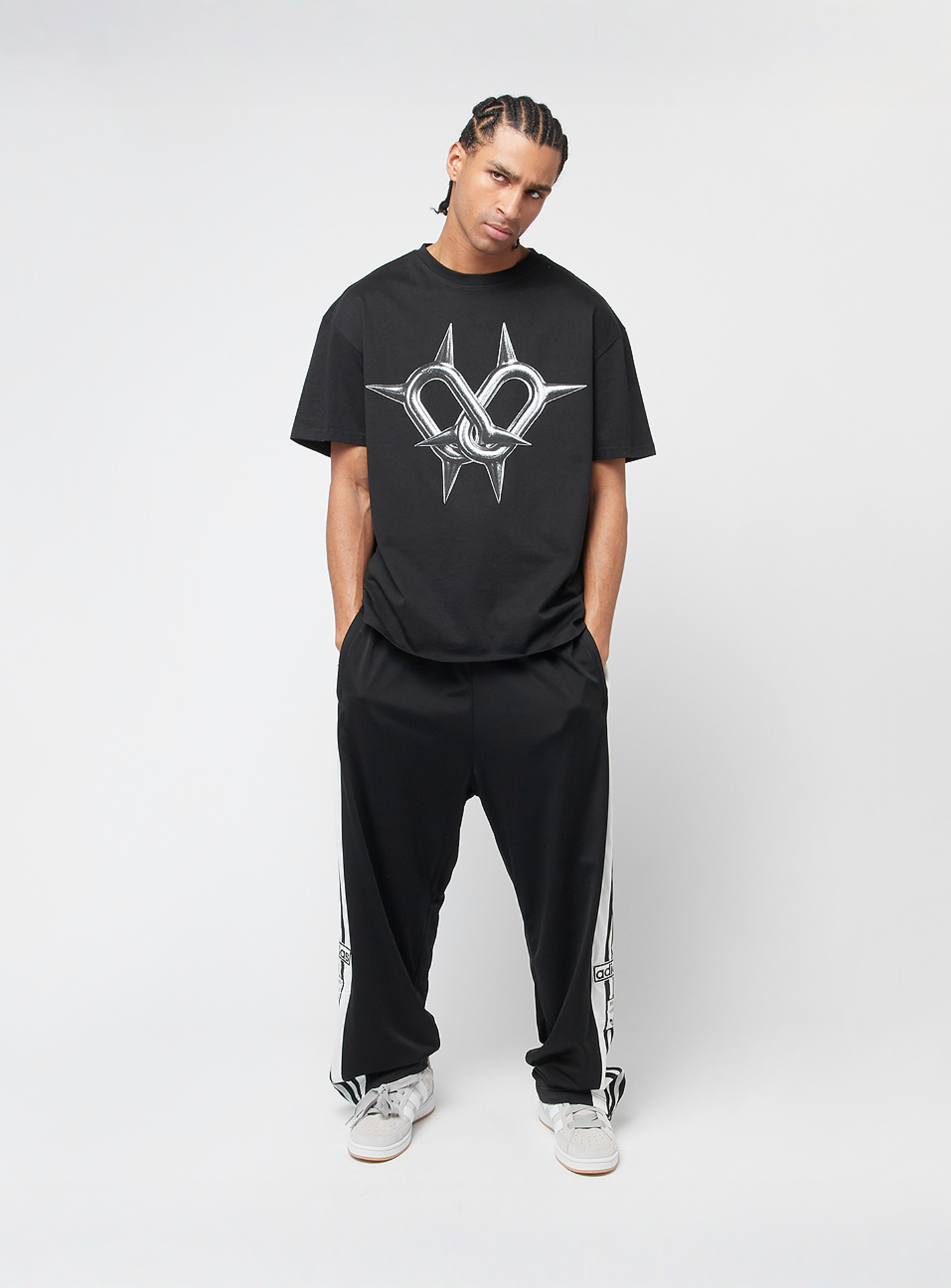 Mister Tee, Together Forever Oversize Tee, black, Image 5 of 5