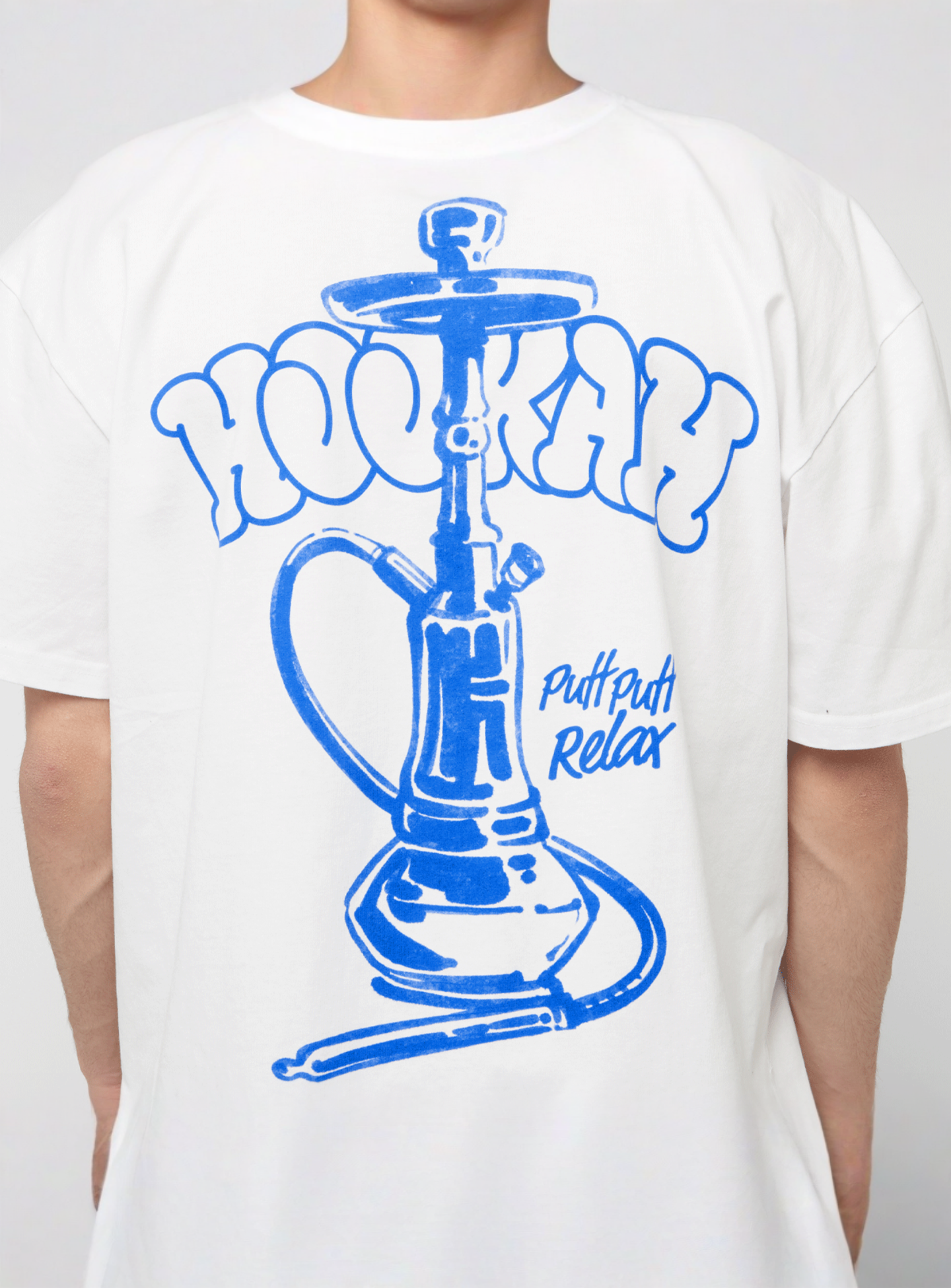 Mister Tee, Traditional Hookah Oversize Tee, white, Image 4 of 5