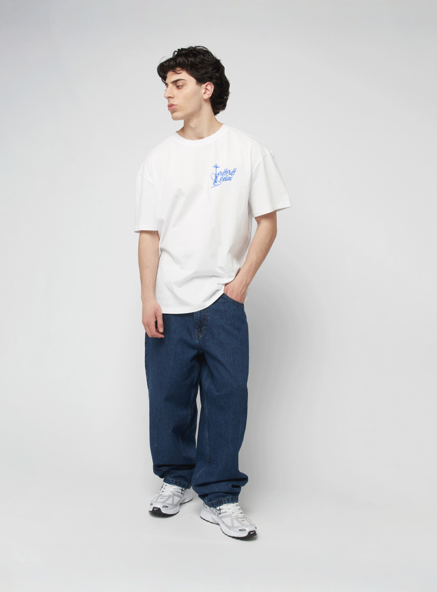 Mister Tee, Traditional Hookah Oversize Tee, white, Image 5 of 5