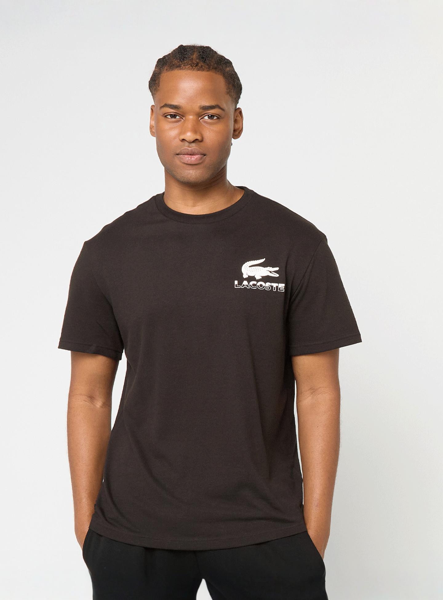 Lacoste, T-Shirt, black, Image 2 of 4