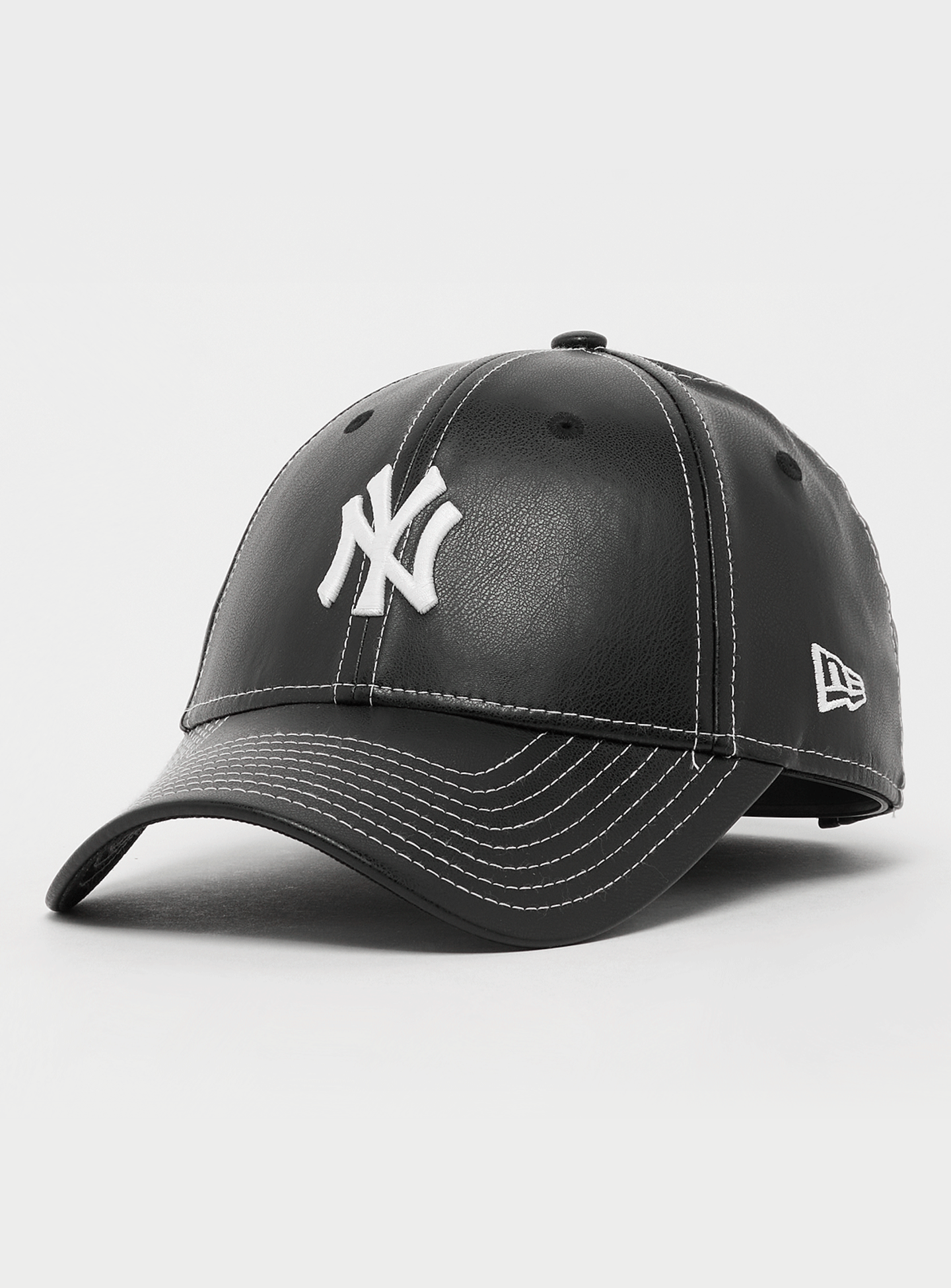 New Era, FEMALE 9FORTY Topstitch PU New York Yankees, black, Image 1 of 4