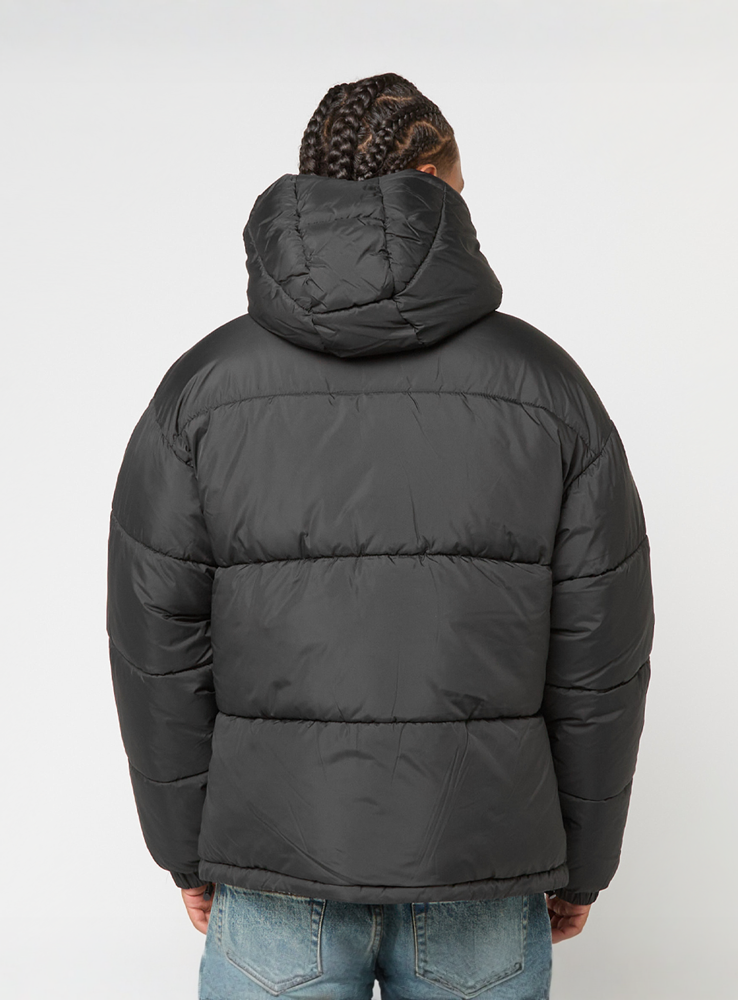 Urban Classics, Shiny Puffer Jacket With Hood black, black, Image 2 of 5
