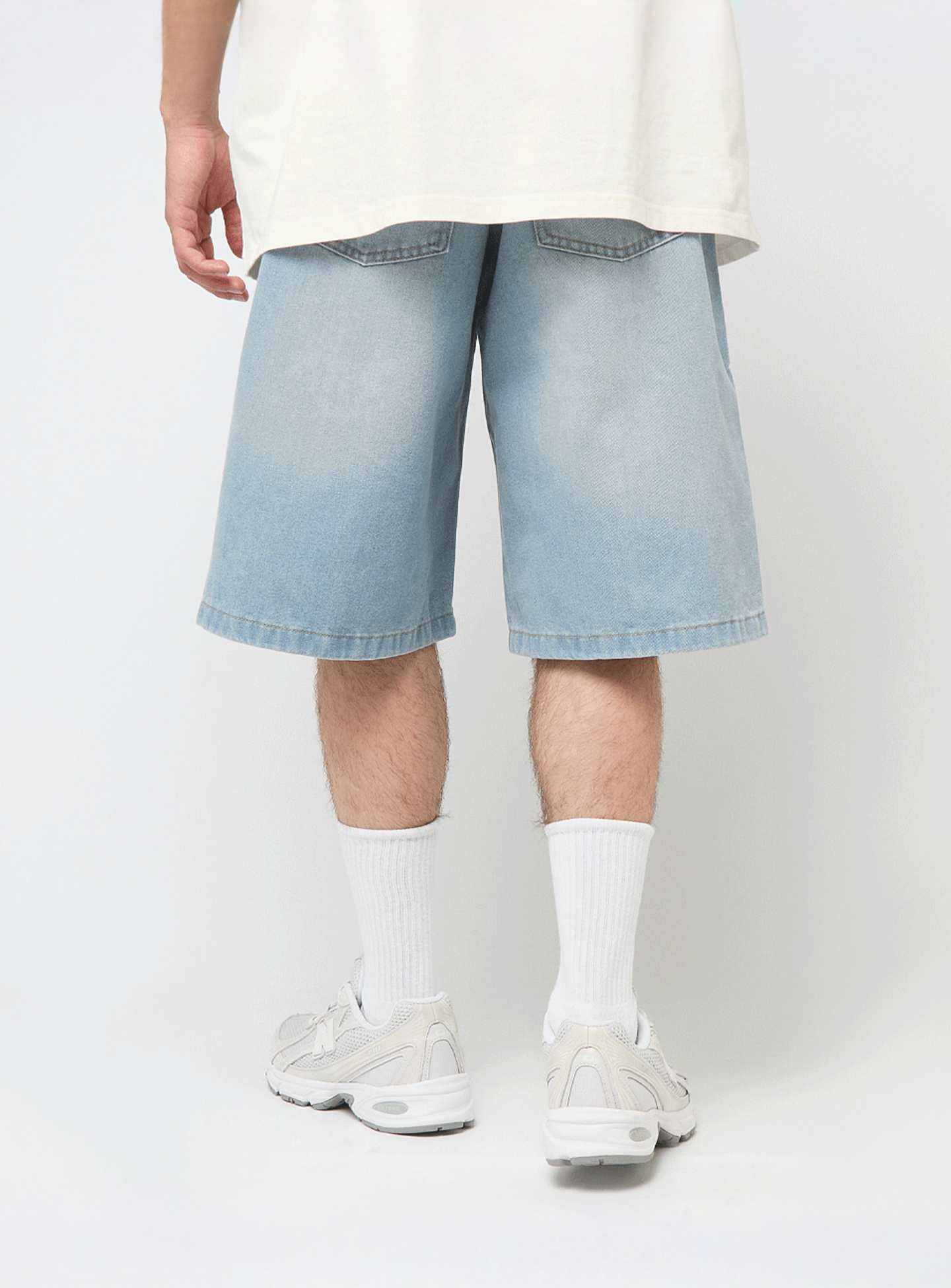 SNIPES, Jimmy Baggy Denim Shorts, blue, Image 2 of 5