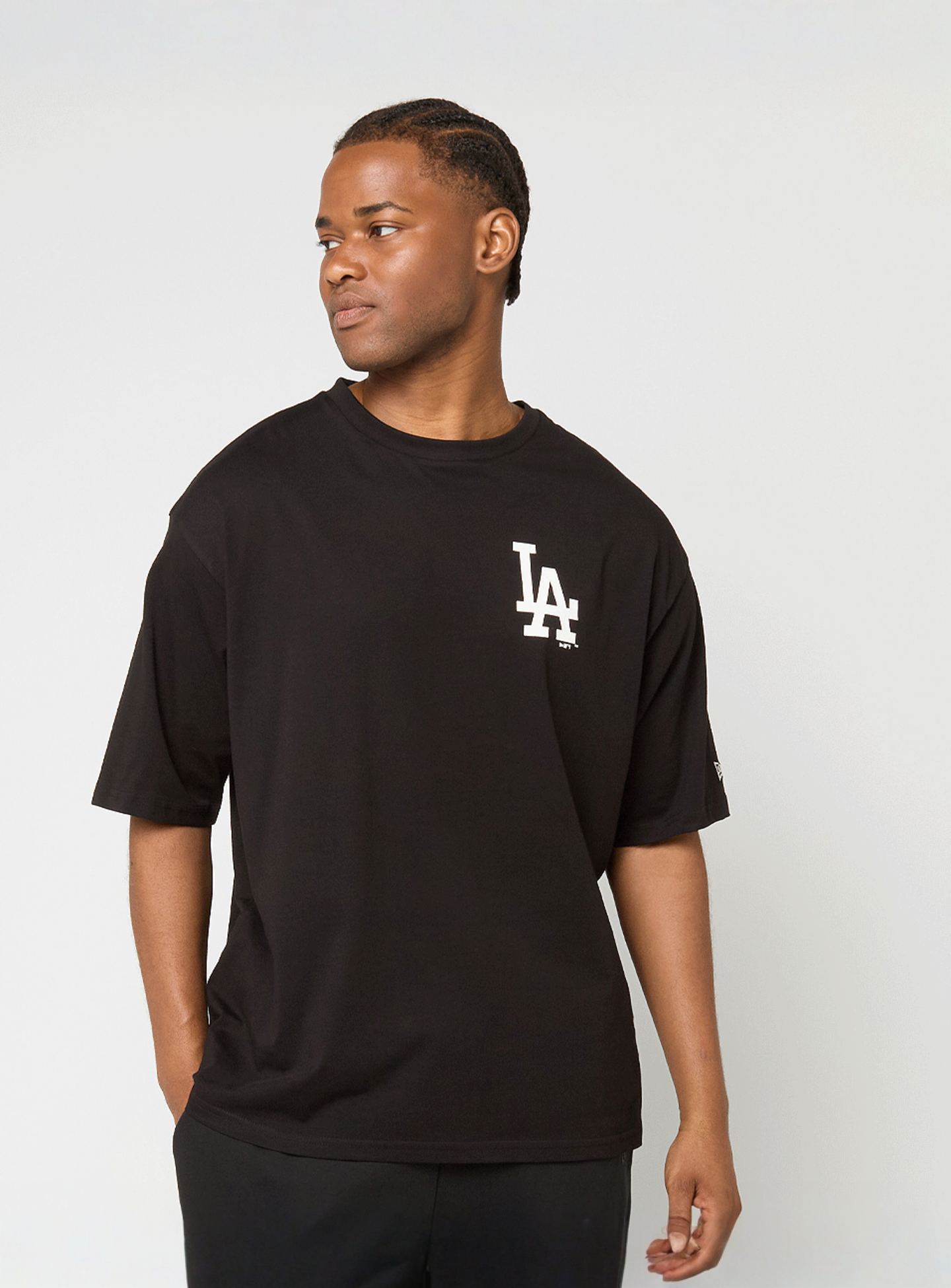 New Era, MLB Food Graphic Oversized Tee Los Angeles Dodgers, black, Image 2 of 6