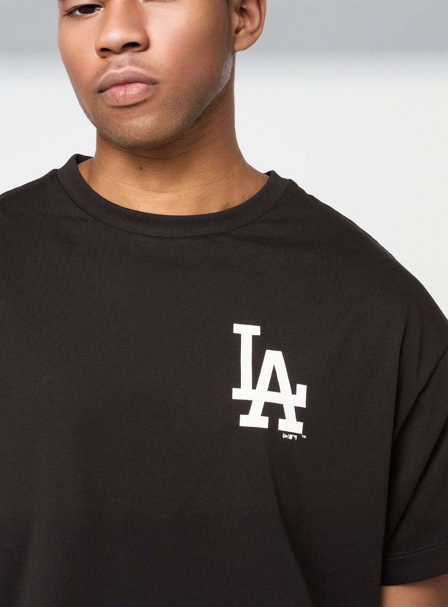New Era, MLB Food Graphic Oversized Tee Los Angeles Dodgers, black, Image 3 of 6
