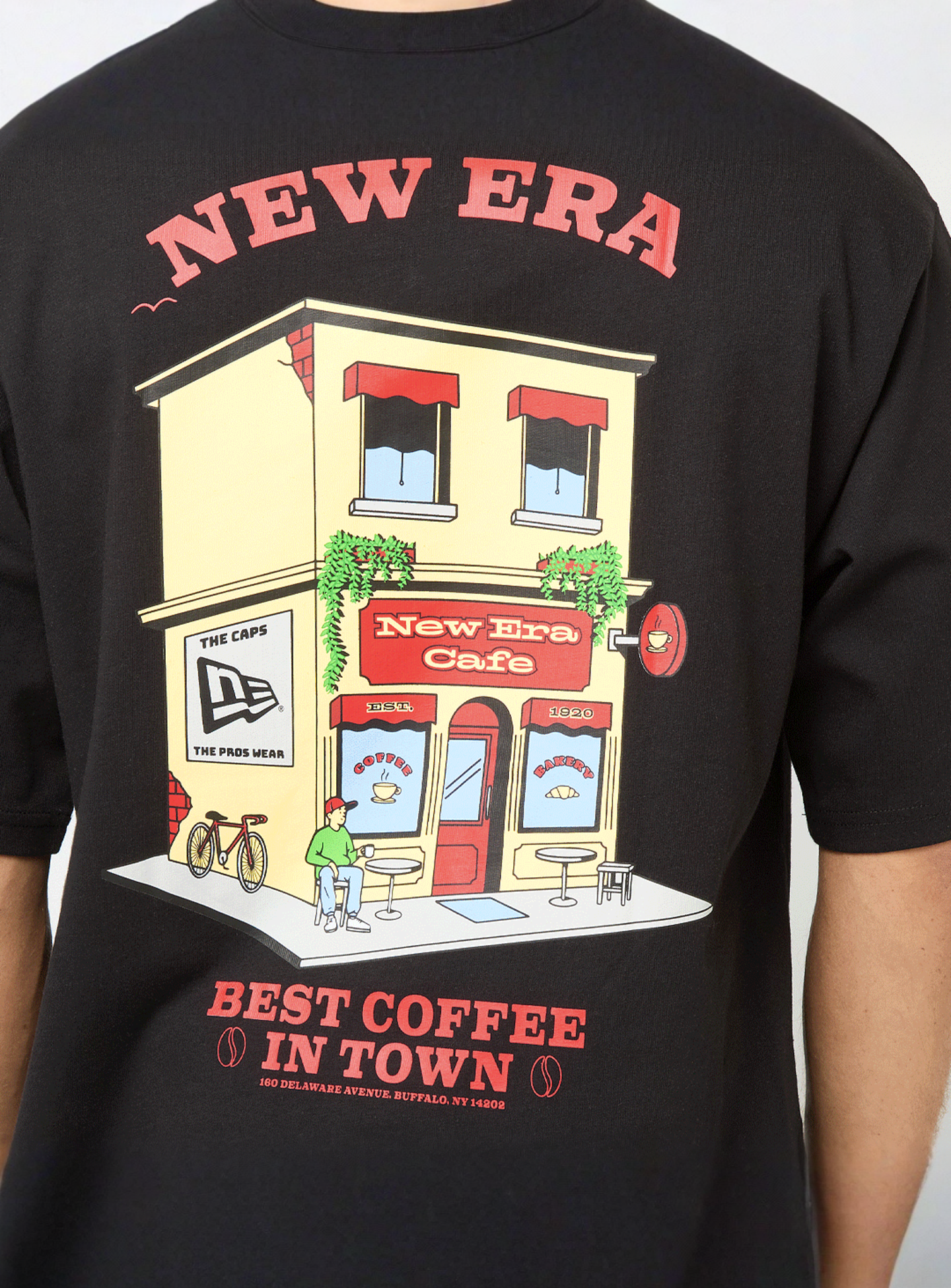 New Era, Oversized Graphic Tee, black, Image 5 of 6