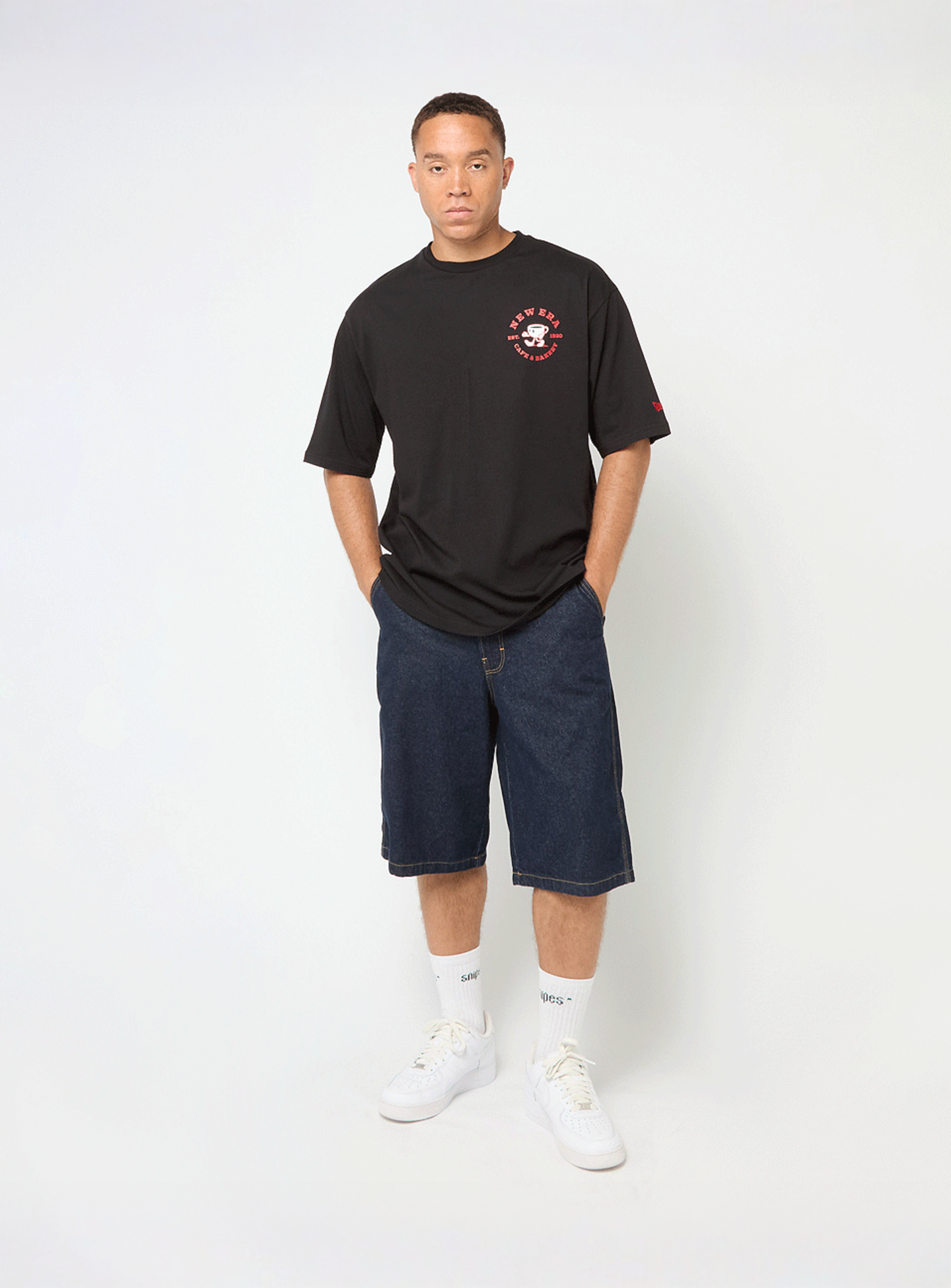 New Era, Oversized Graphic Tee, black, Image 6 of 6