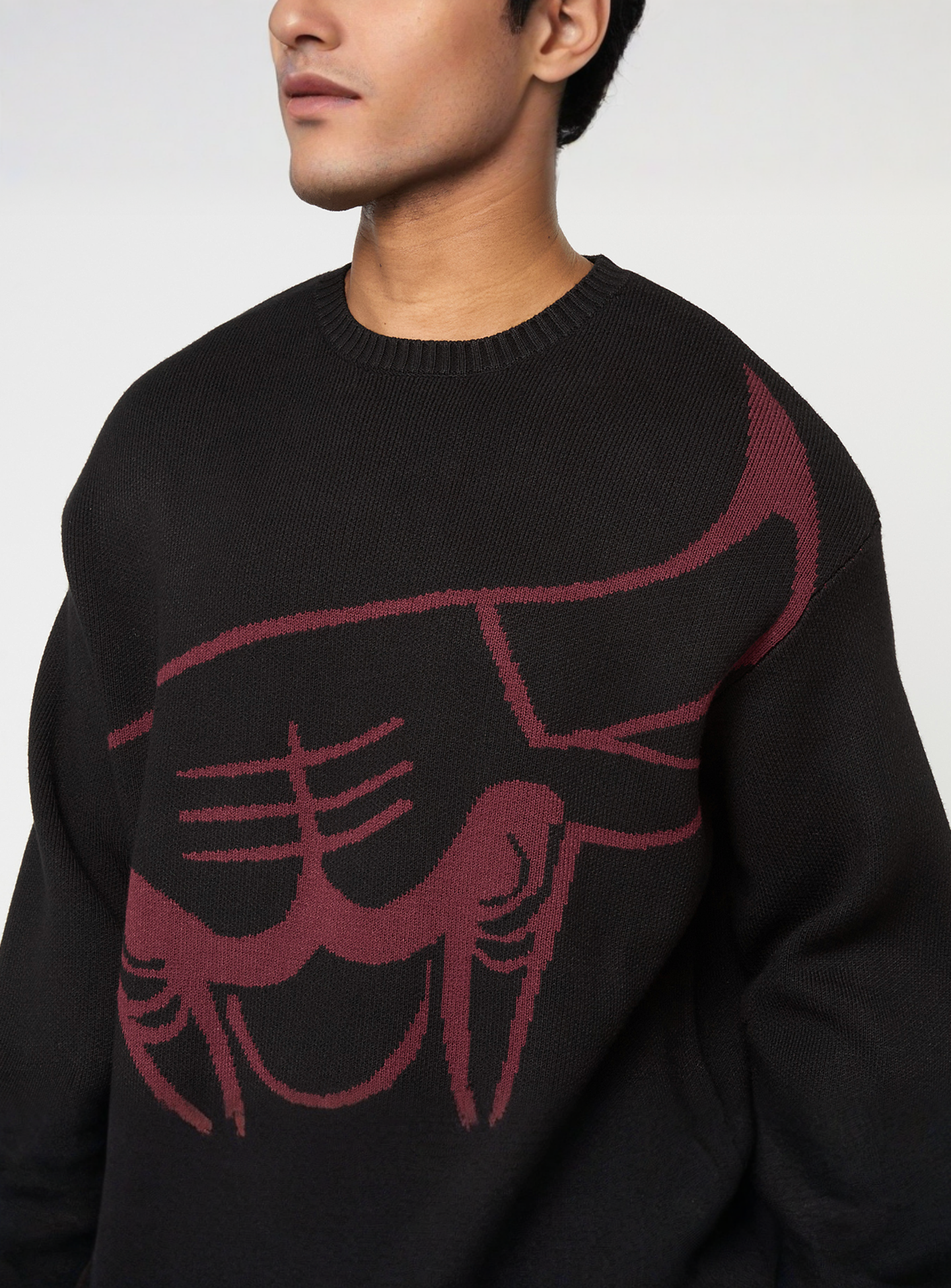 New Era, NBA Knit Sweater Chicago Bulls, black, Image 3 of 5
