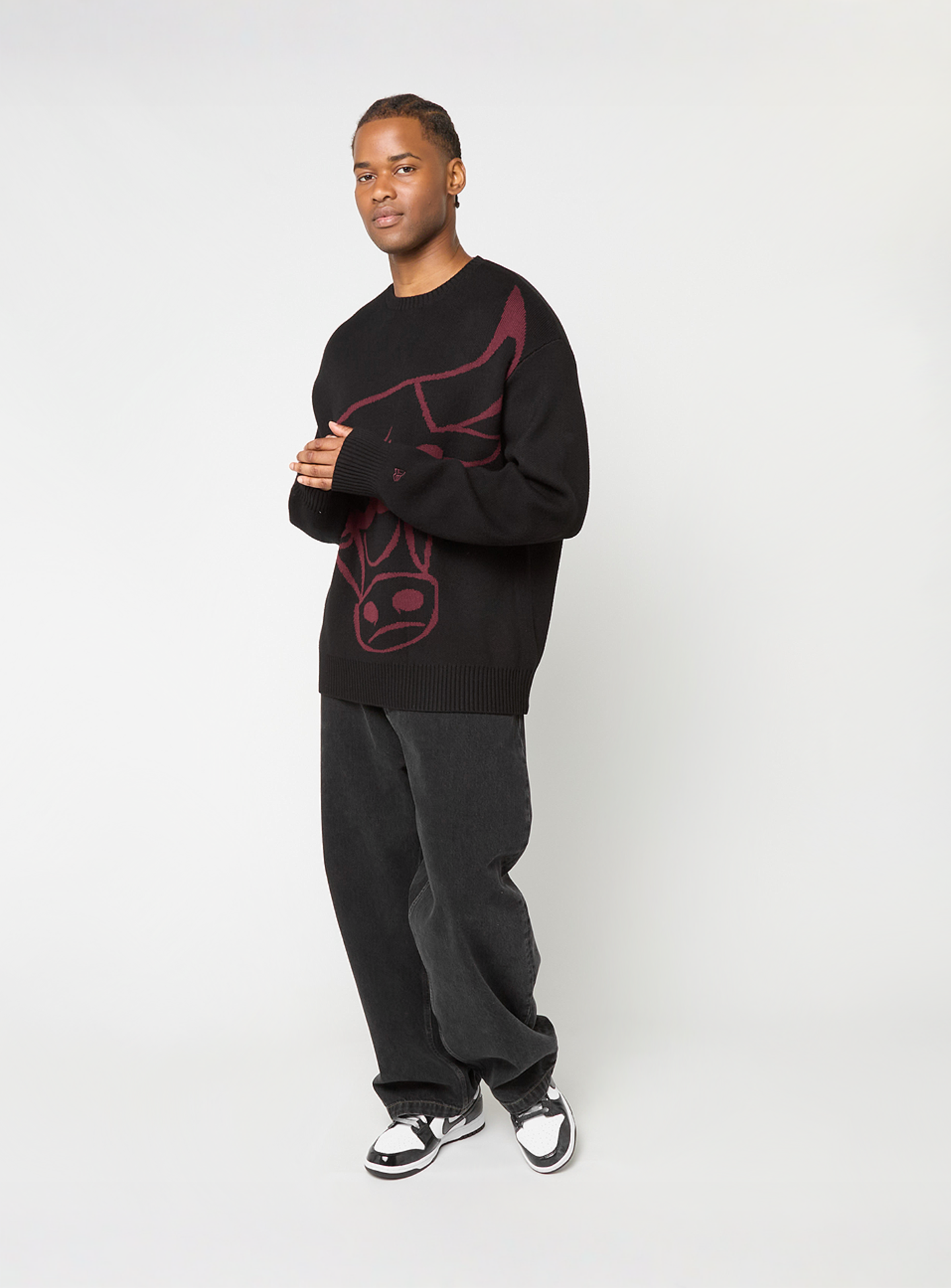 New Era, NBA Knit Sweater Chicago Bulls, black, Image 5 of 5