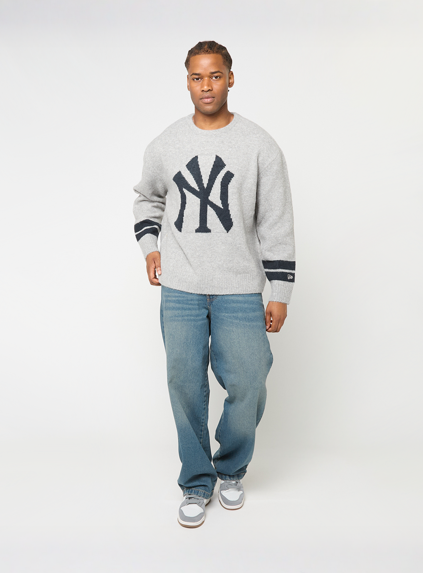 New Era, MLB Knit Sweater New York Yankees, grey, Image 5 of 5