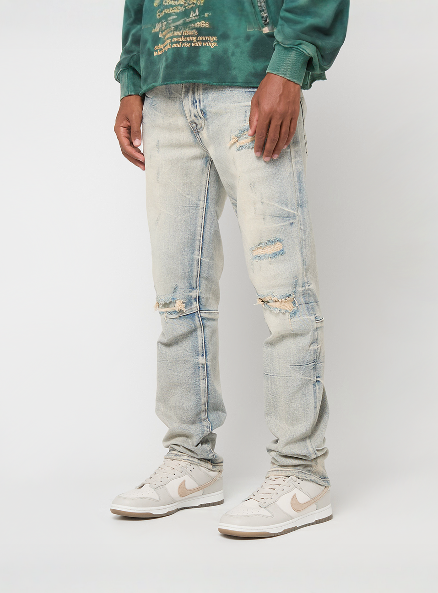 Smoke Rise, Wave Effect Jeans, blue, Image 1 of 5