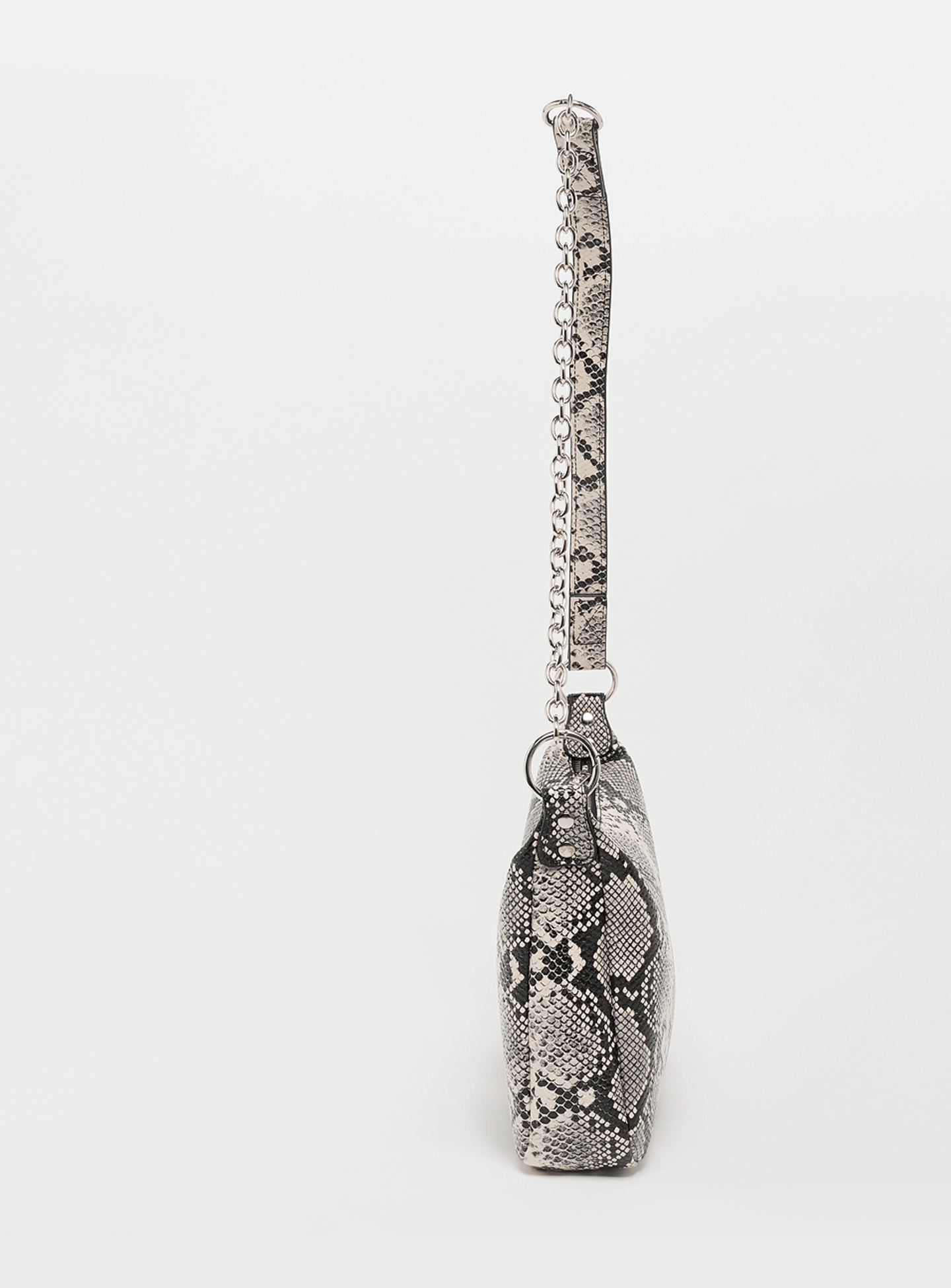 Karl Kani, Retro Snakeskin Shoulder Bag, beige, Image 2 of 6