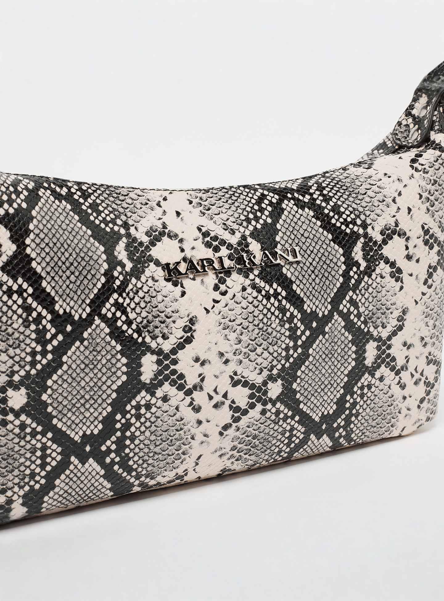 Karl Kani, Retro Snakeskin Shoulder Bag, beige, Image 4 of 6