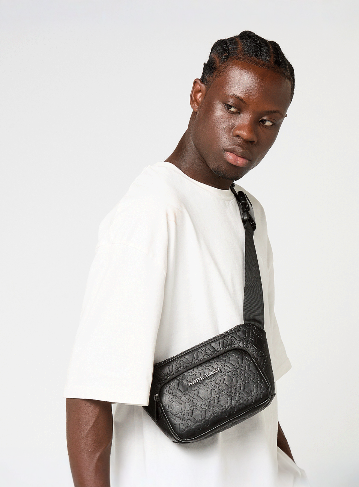 Karl Kani, Retro Crossbody Bag, black, Image 6 of 6