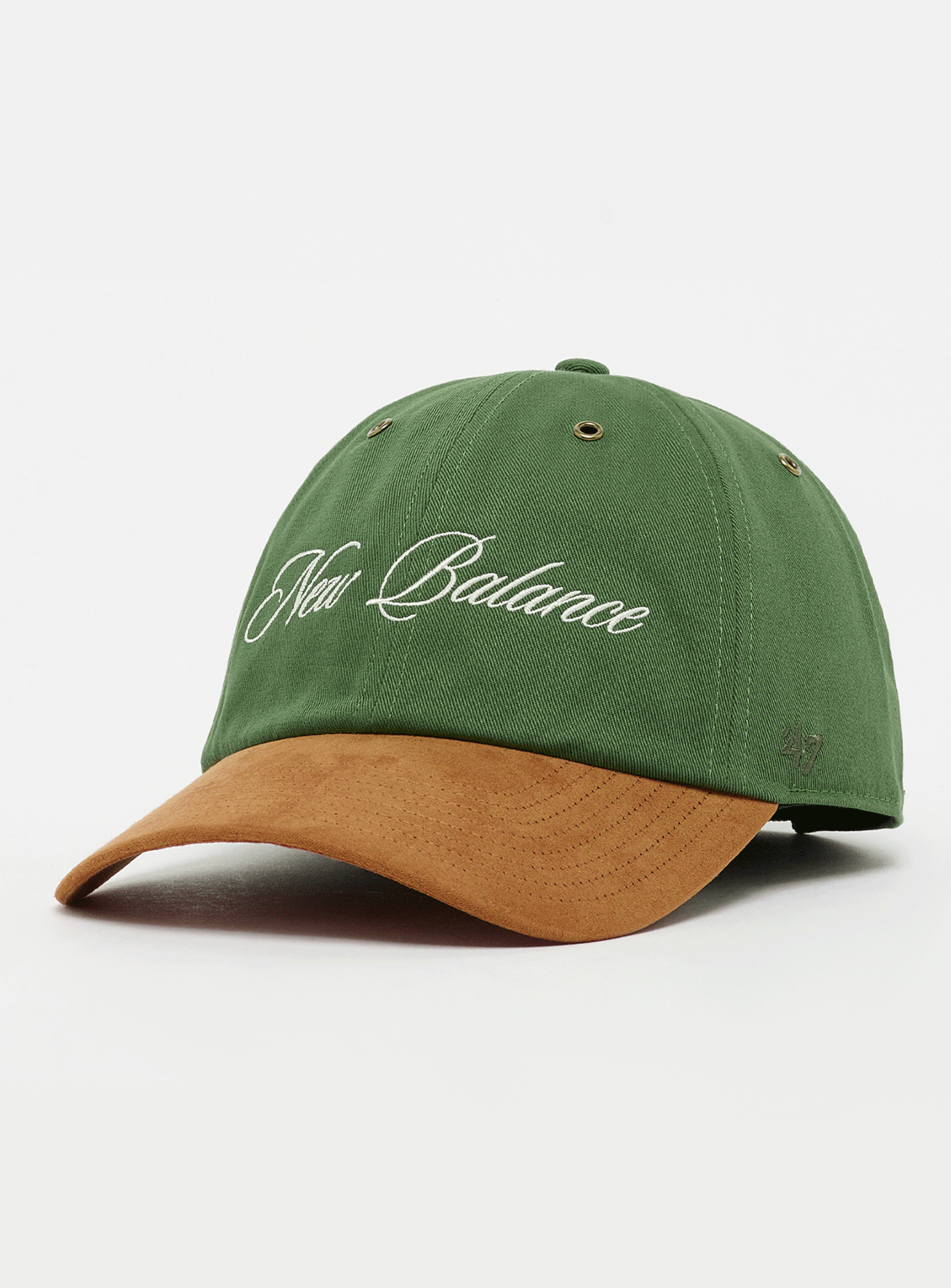 New Balance, '47 Clean Up New Balance Script Suede, green, Image 1 of 4