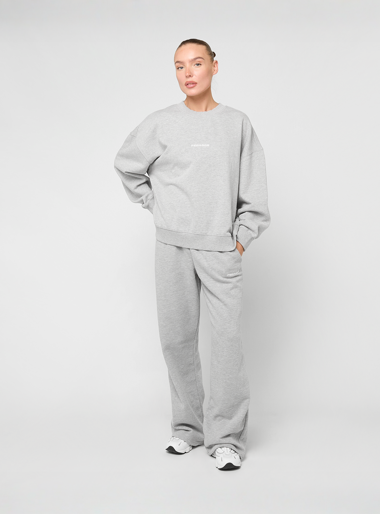 Pegador, Anni Wide Sweat Pants, grey, Image 4 of 4
