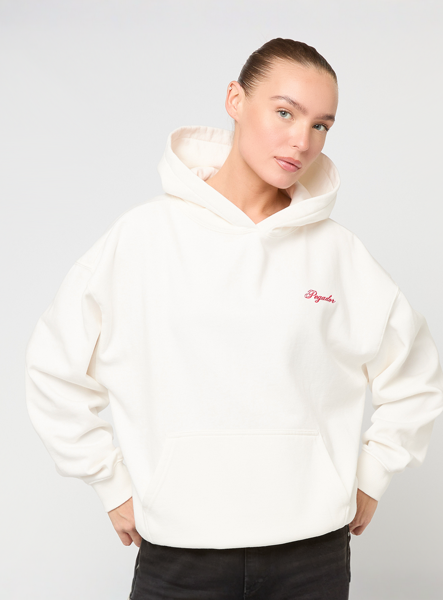 Pegador, Felin Oversized Hoodie, beige, Image 1 of 5