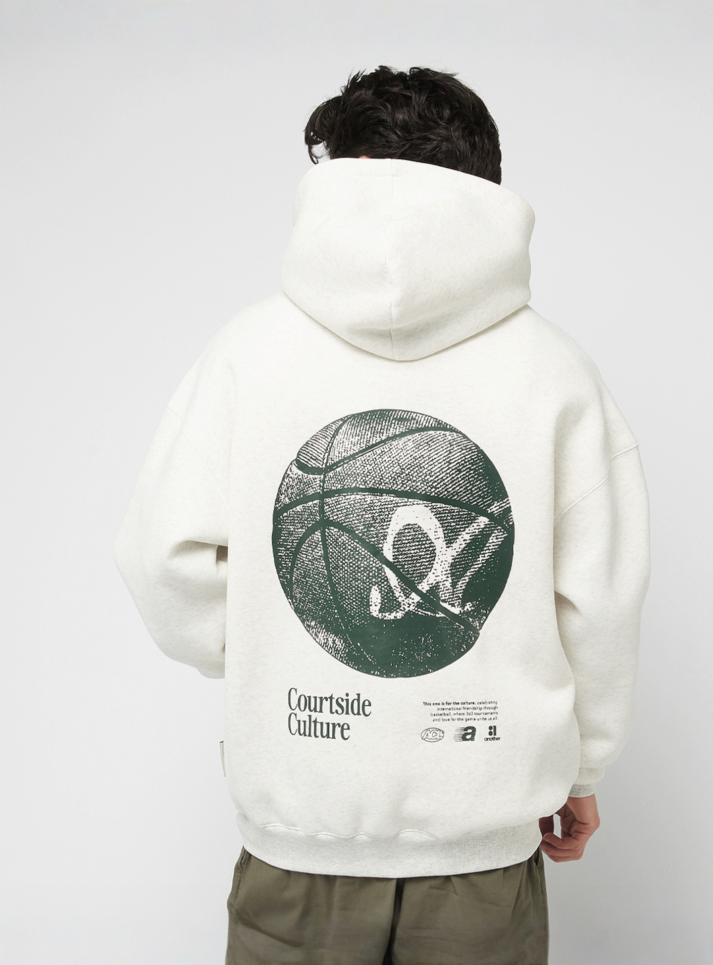 Another Cotton Lab, Courtside Hoodie, beige, Image 1 of 6