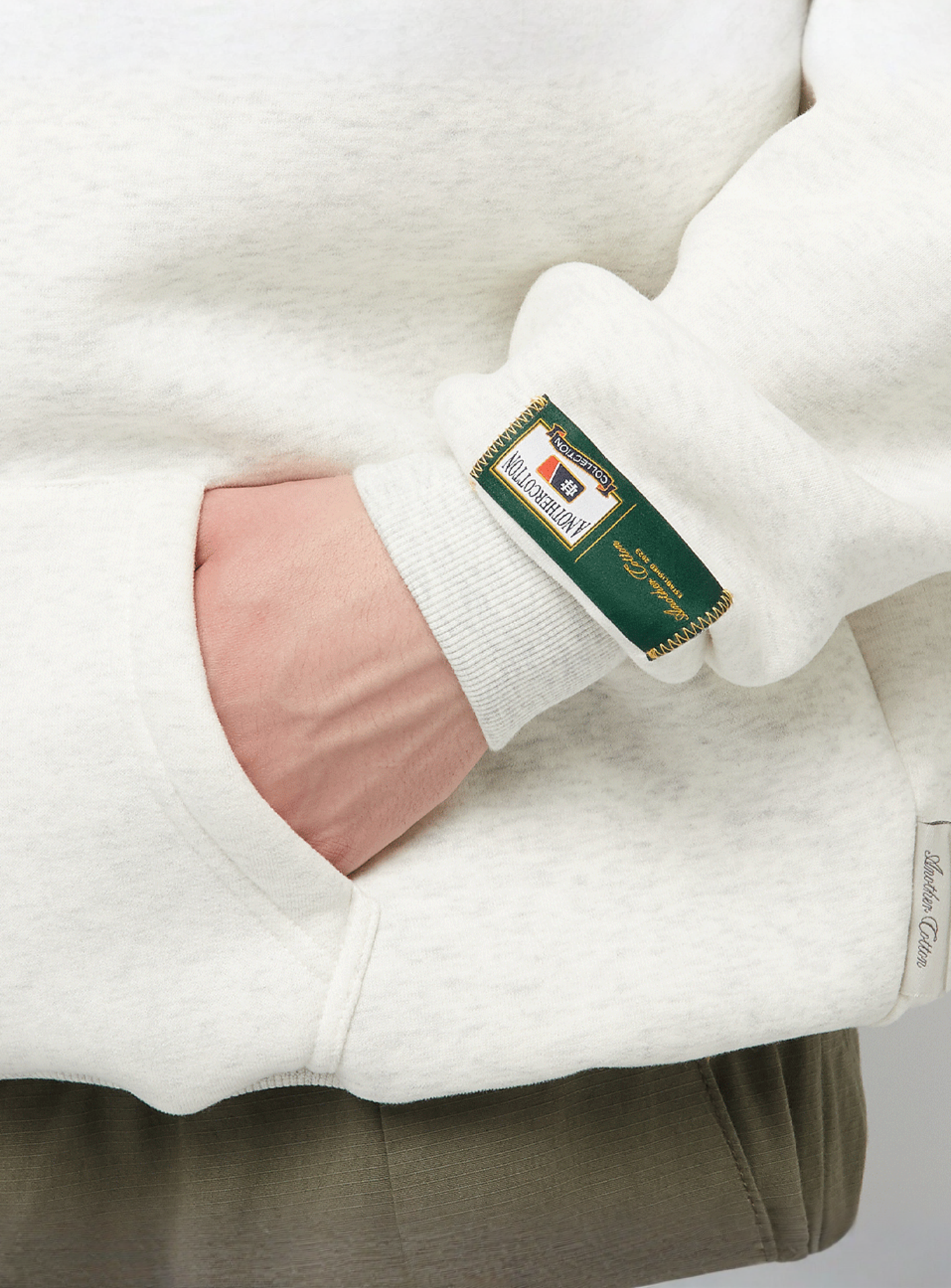 Another Cotton Lab, Courtside Hoodie, beige, Image 4 of 6