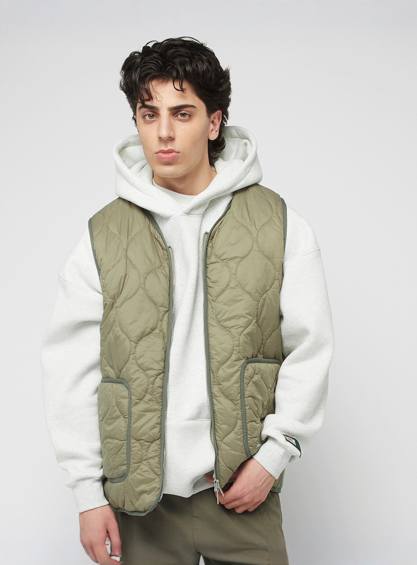 Another Cotton Lab, Another Padded Vest, green, Image 1 of 5