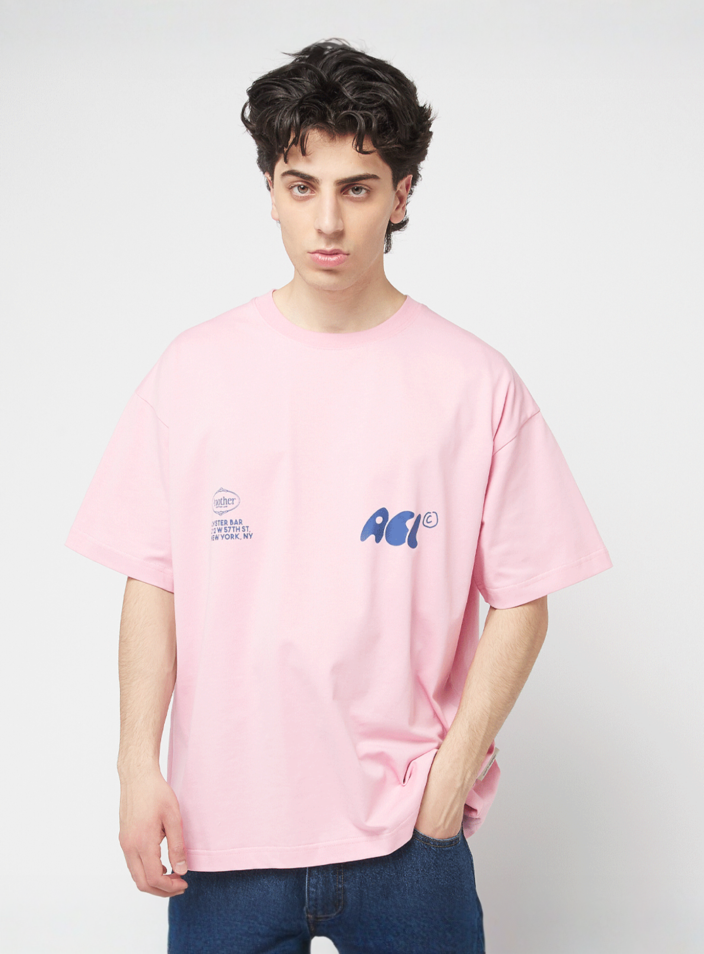 Another Cotton Lab, Oyster and Champange T-Shirt, light pink, Image 2 of 5
