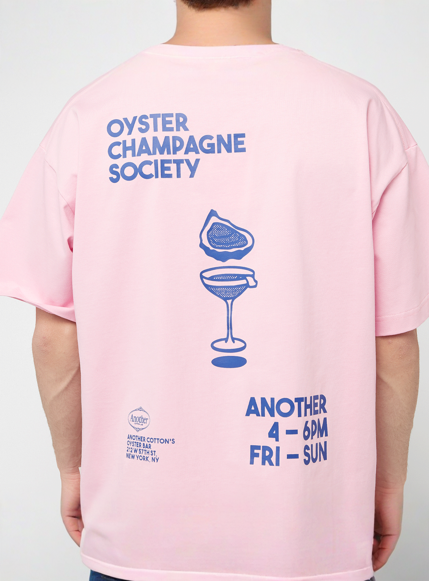 Another Cotton Lab, Oyster and Champange T-Shirt, light pink, Image 4 of 5