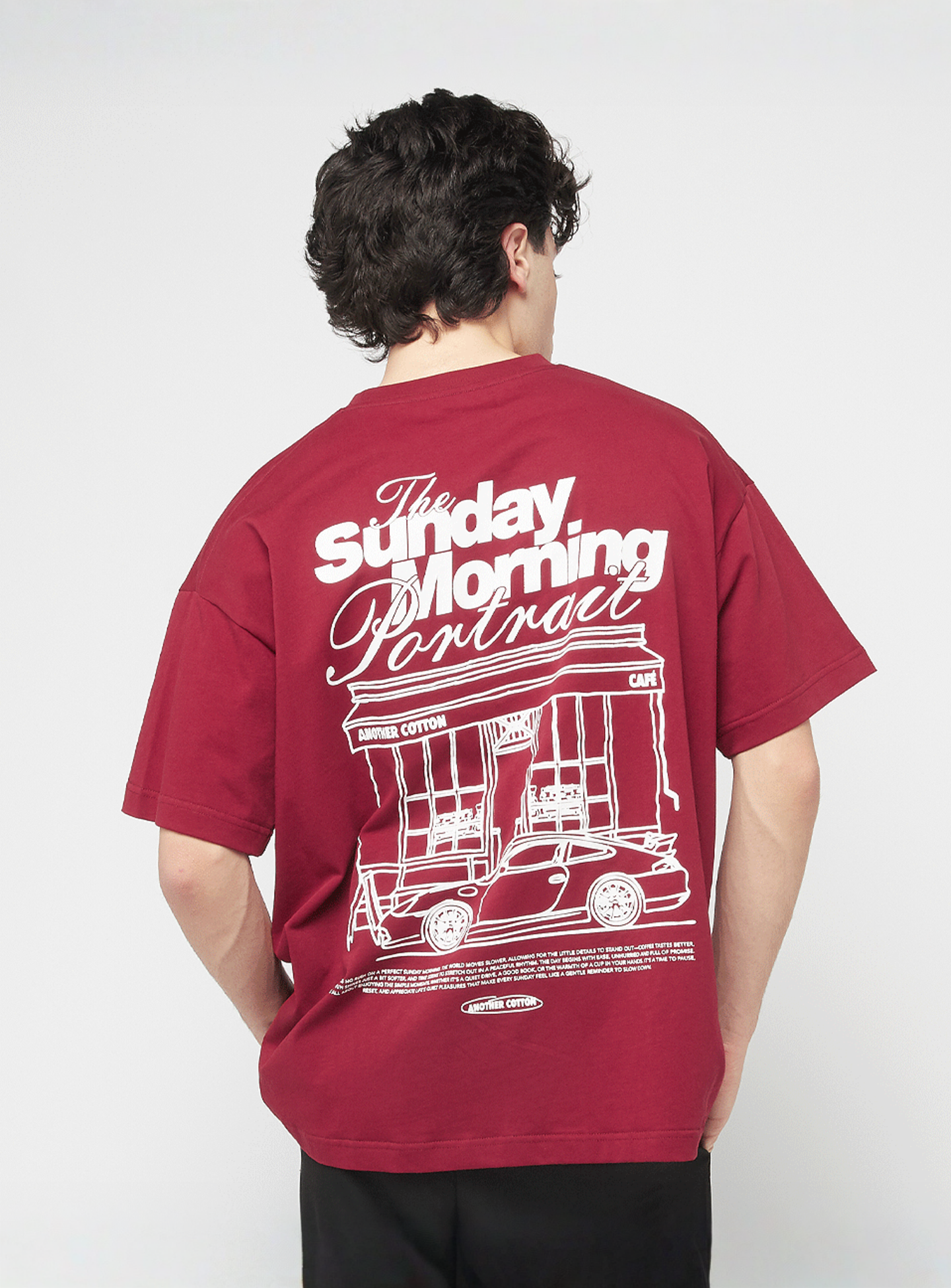 Another Cotton Lab, Sunday Morning T-Shirt, red, Image 1 of 5