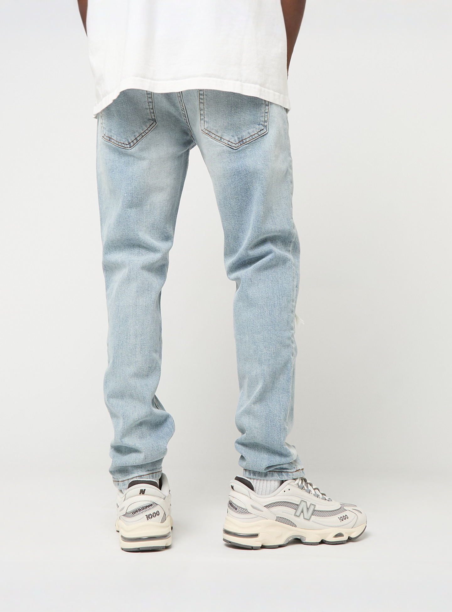 2Y STUDIOS, VICTOR RIPPED SLIM FIT JEANS Black, blue, Image 2 of 5