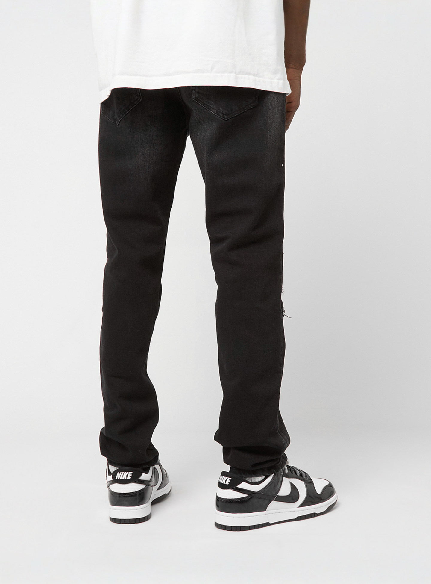 2Y STUDIOS, VICTOR RIPPED SLIM FIT JEANS Washed Grey, black, Image 2 of 5