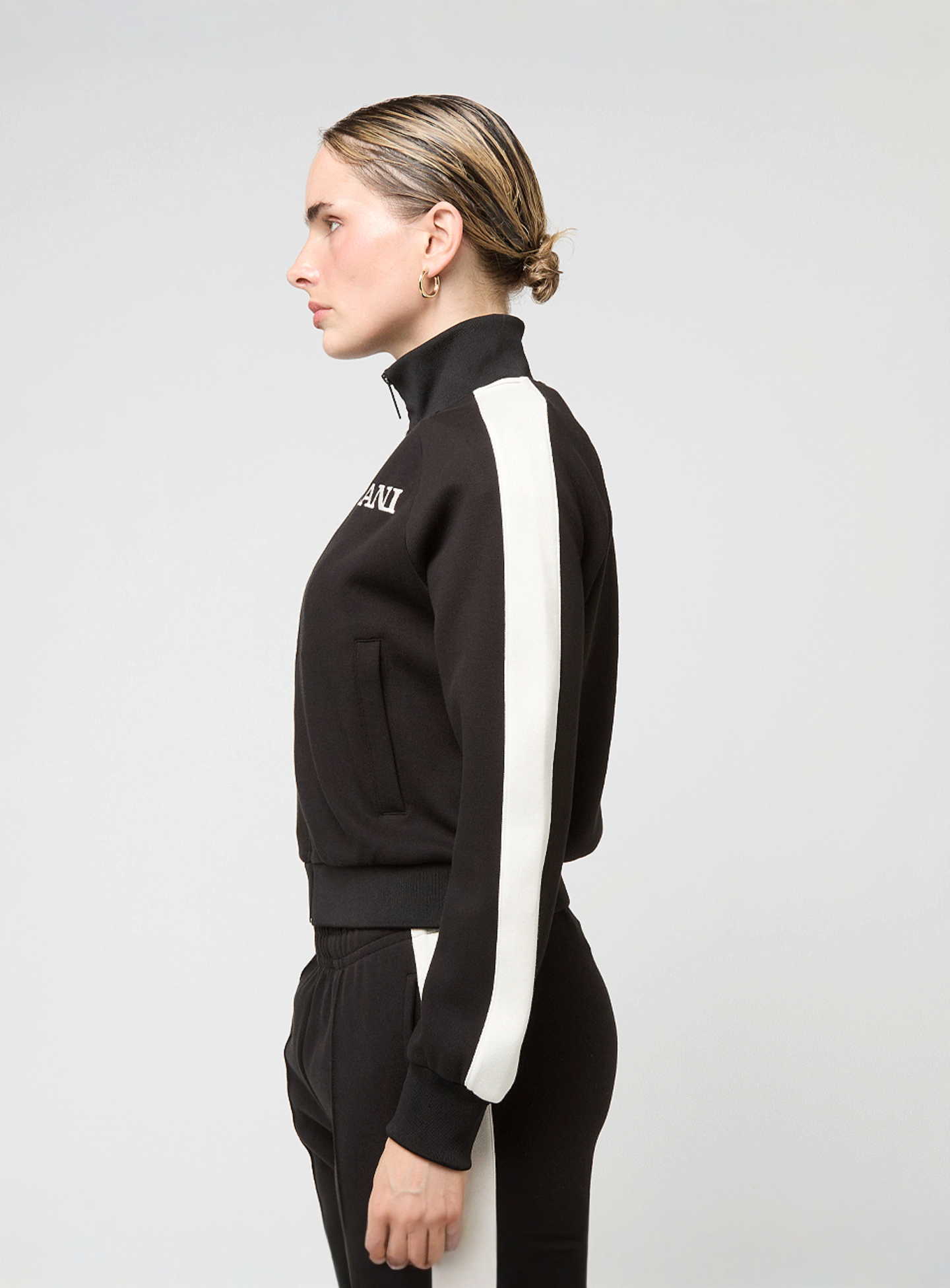 Karl Kani, Retro Sidestripe Trackjacket, black, Image 3 of 6